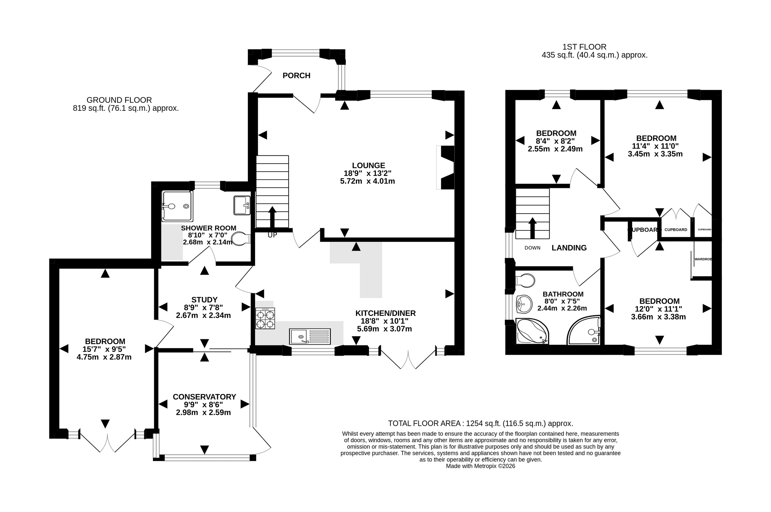12 Cotrith Grove, Bristol floorplan