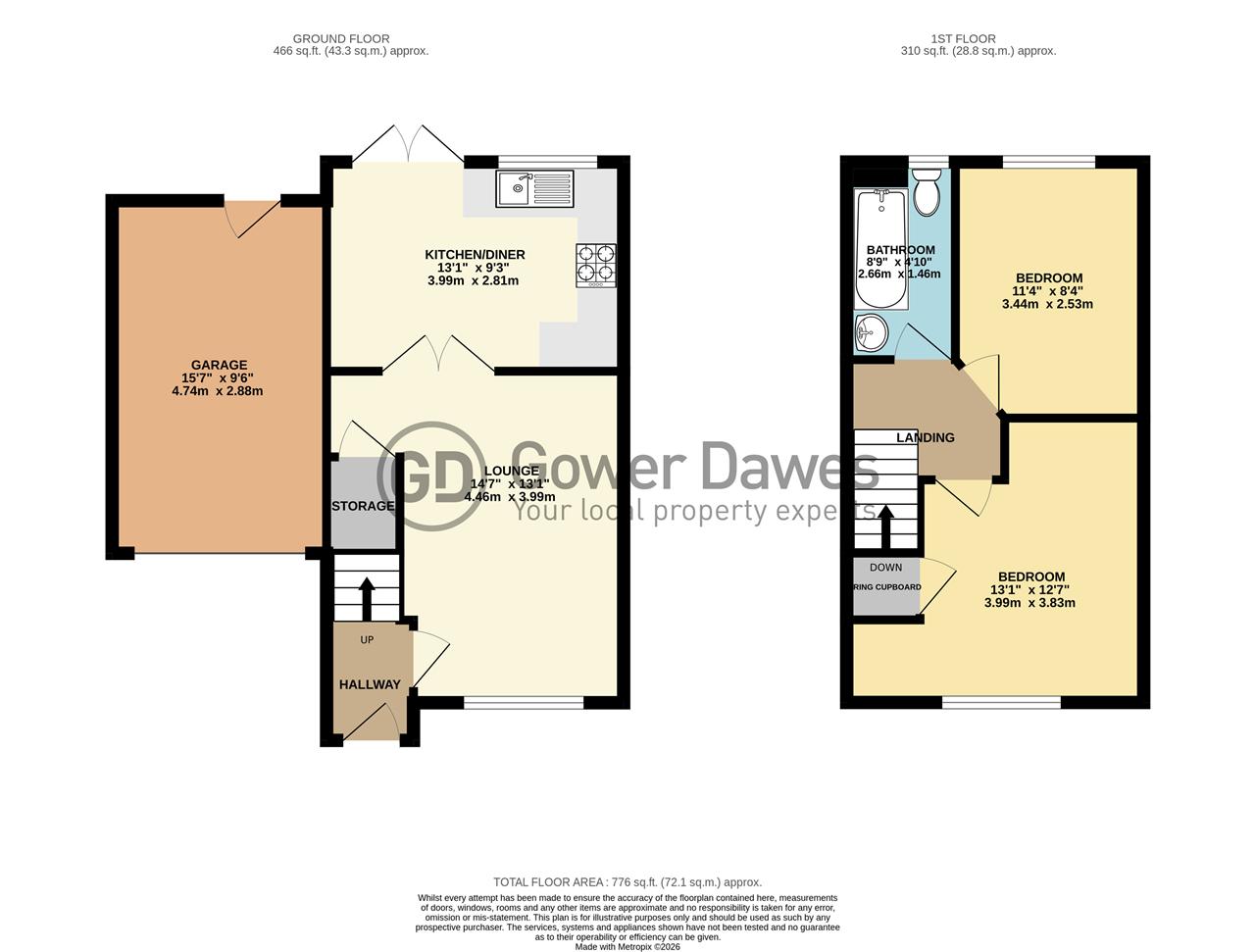 99, Cole Avenue, Chadwell St.Mary floorplan