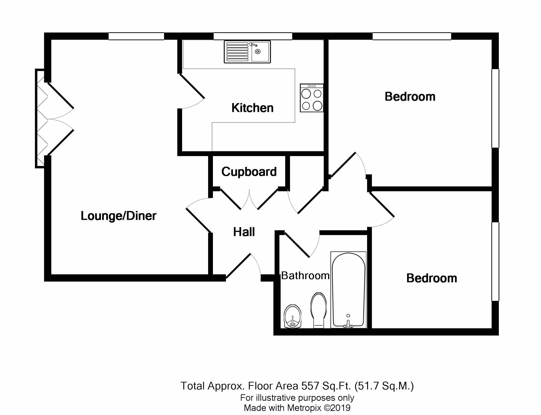 2 Bedrooms Flat for sale in Queens Road, Ashley Down, Bristol BS7