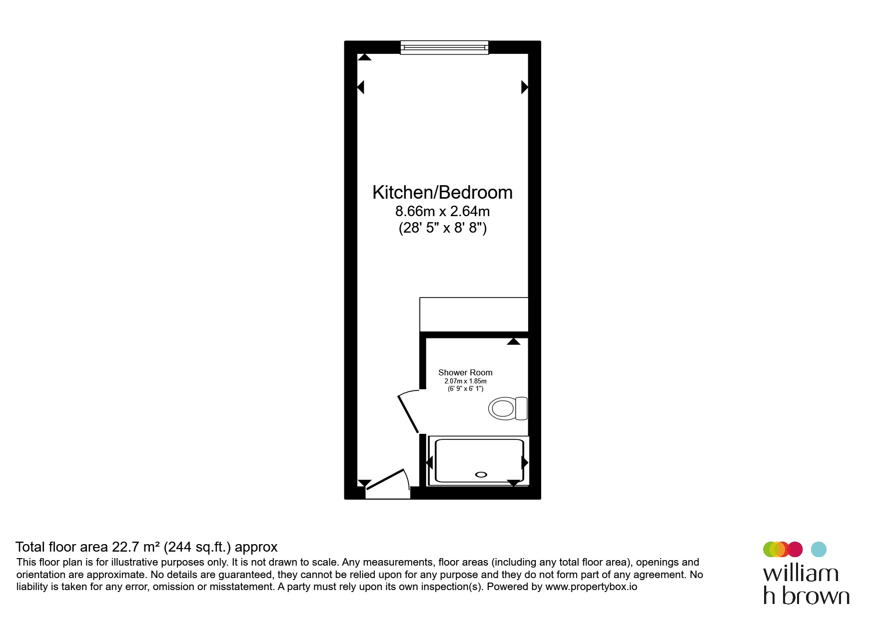 Flat 34, 45, St. Michaels Lane, Leeds floorplan