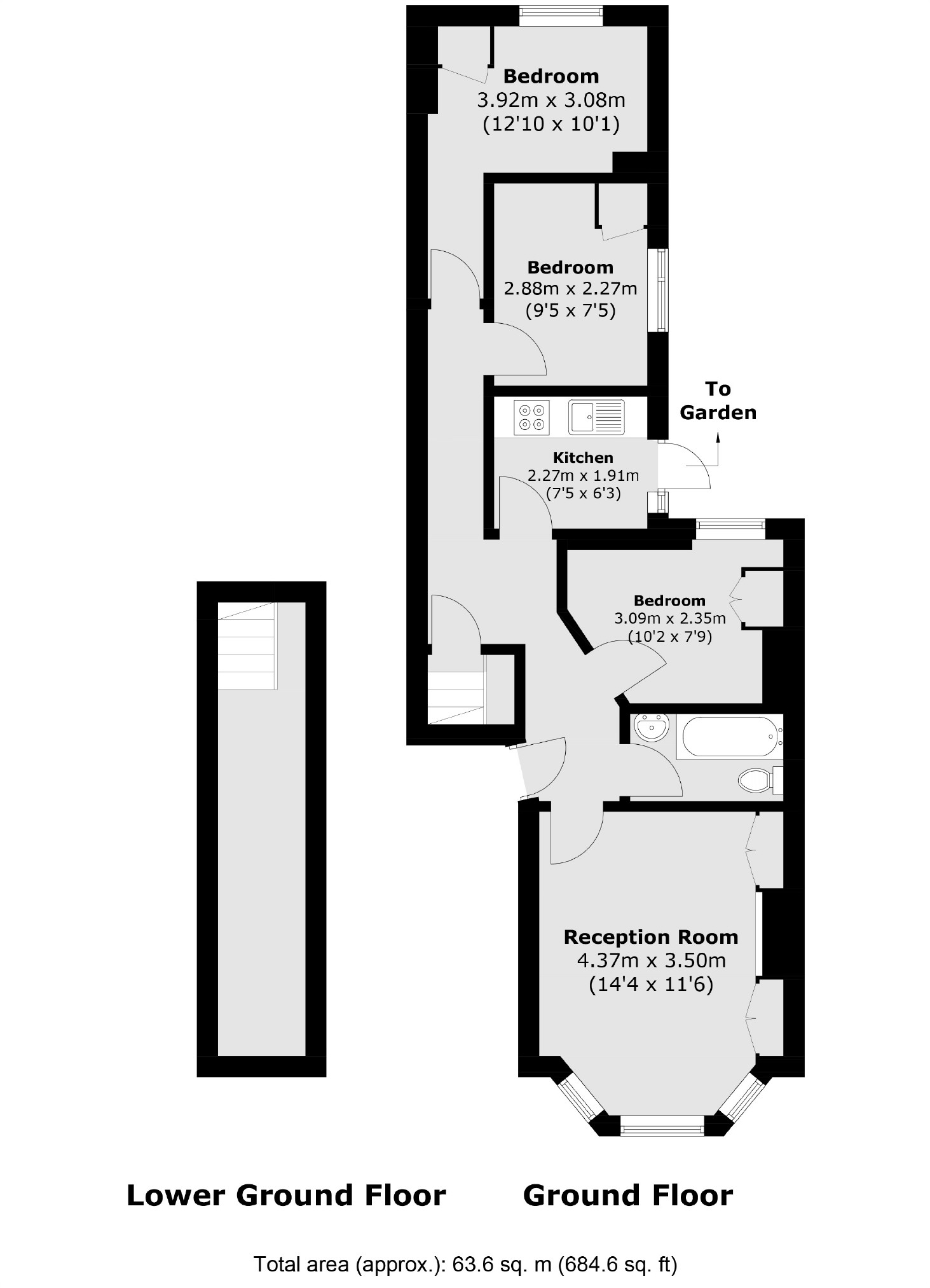 GFF, 51, Tremadoc Road, London floorplan