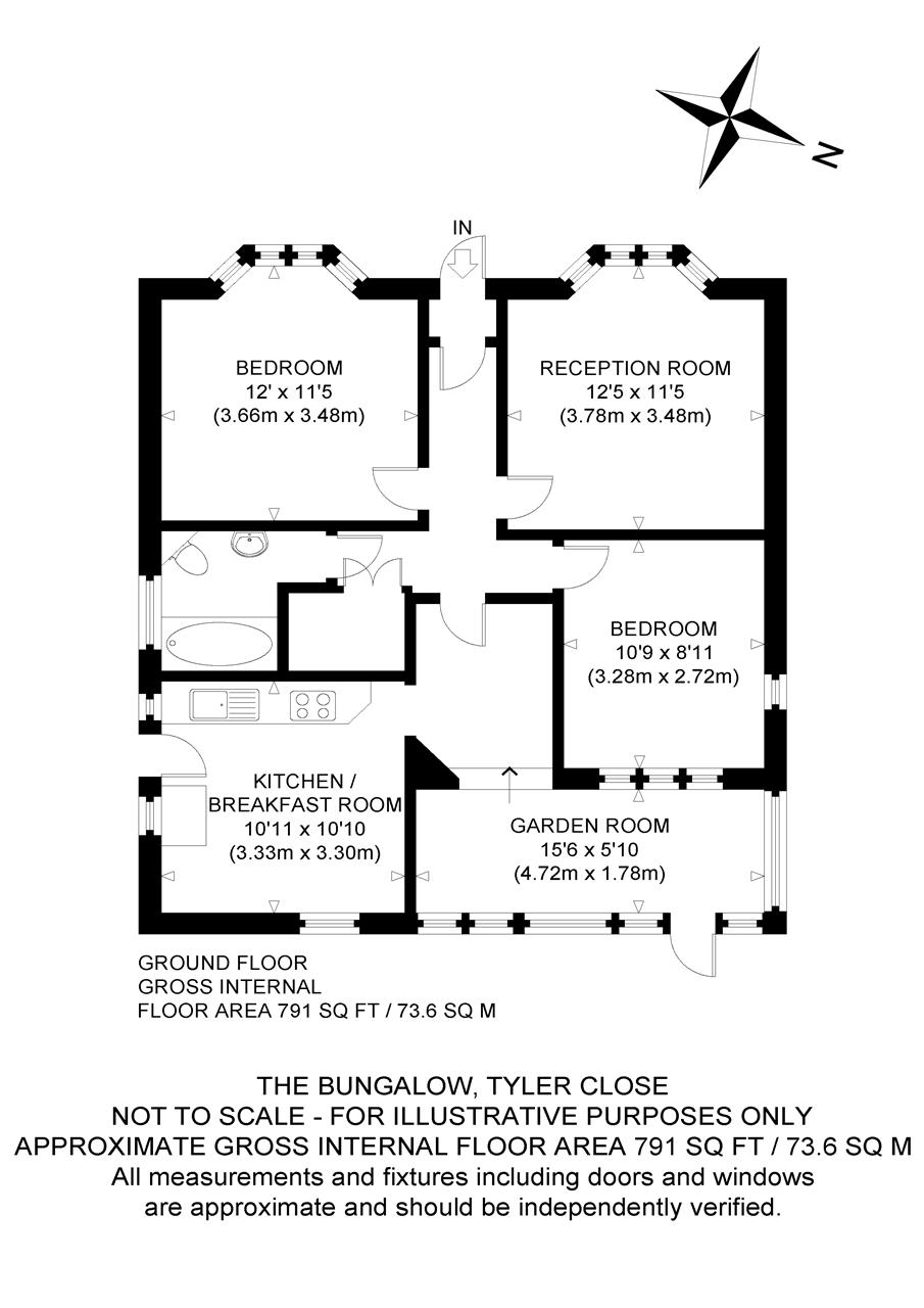 The Bungalow, Tyler Close, Canterbury floorplan