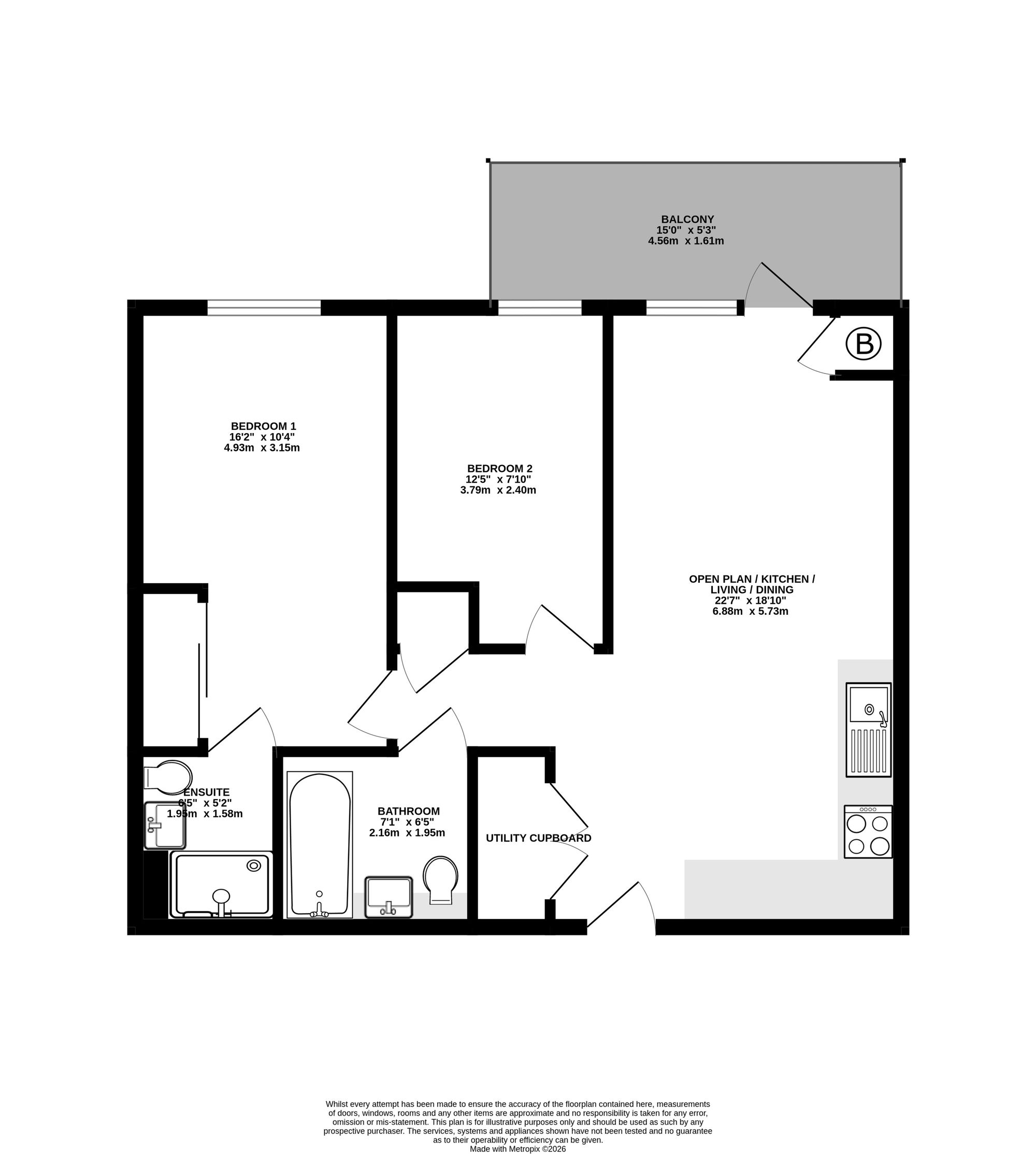 13 Buxton House Oxhey Drive, Watford floorplan