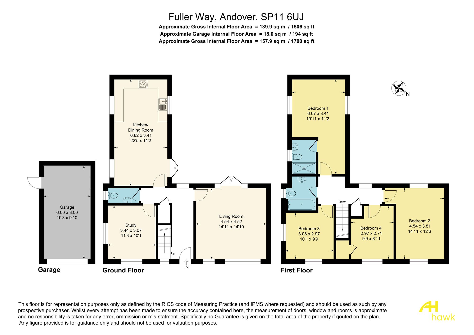 42 Fuller Way, Andover floorplan
