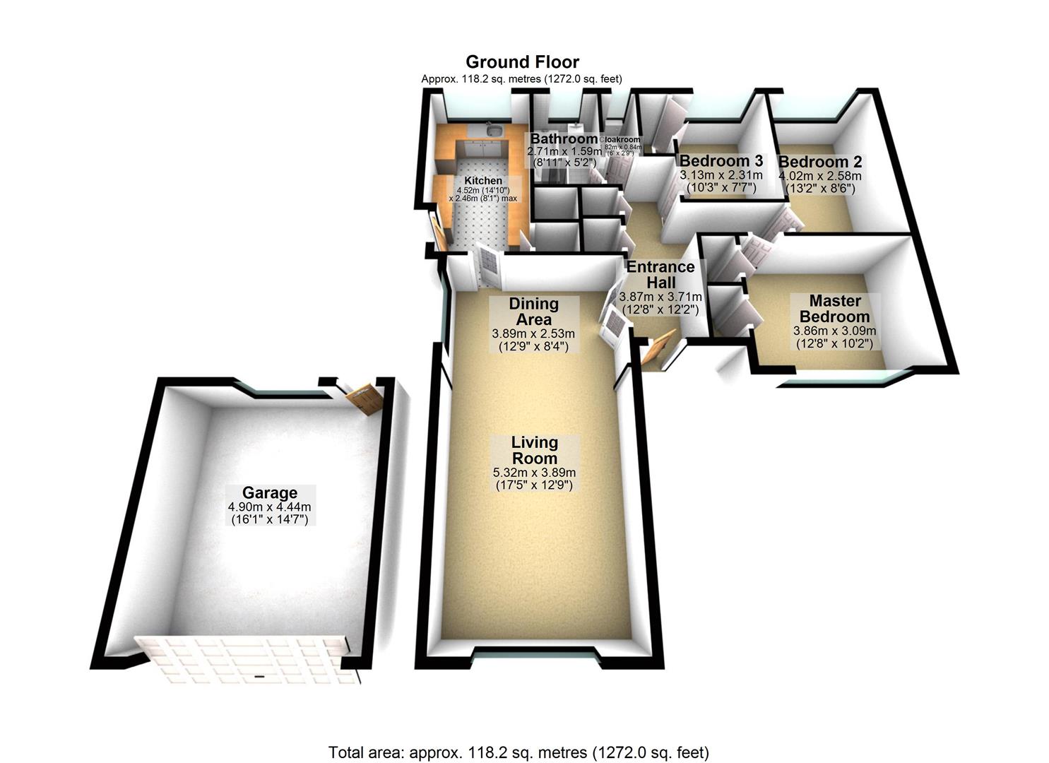 Hyholmes, Bretton, Peterborough PE3, 3 bedroom detached bungalow for