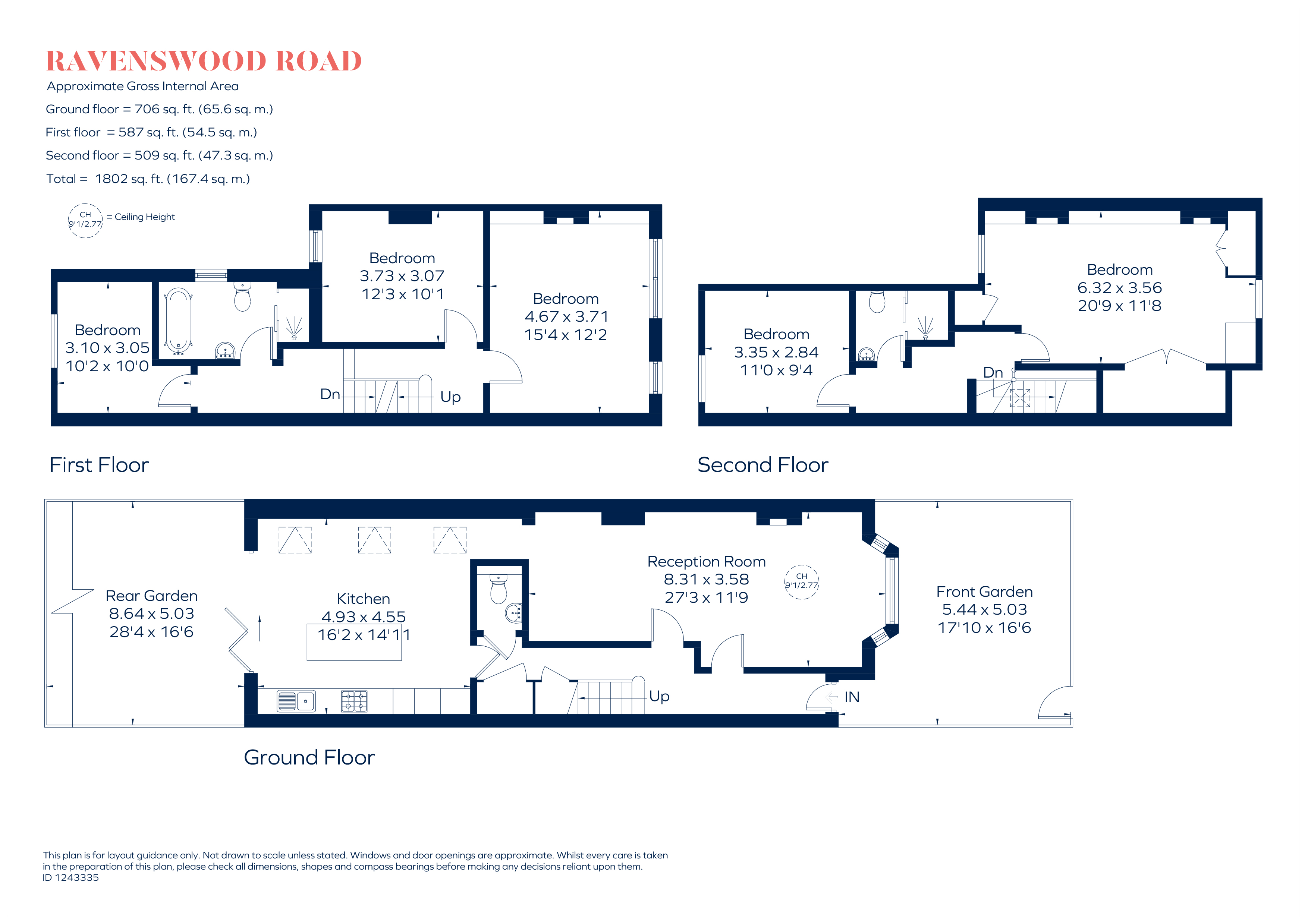 23, Ravenswood Road, London floorplan
