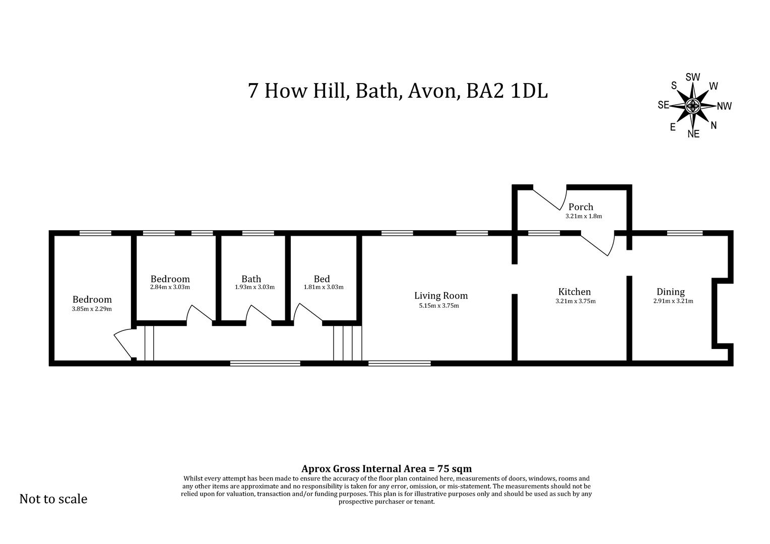 00, How Hill, Bath floorplan