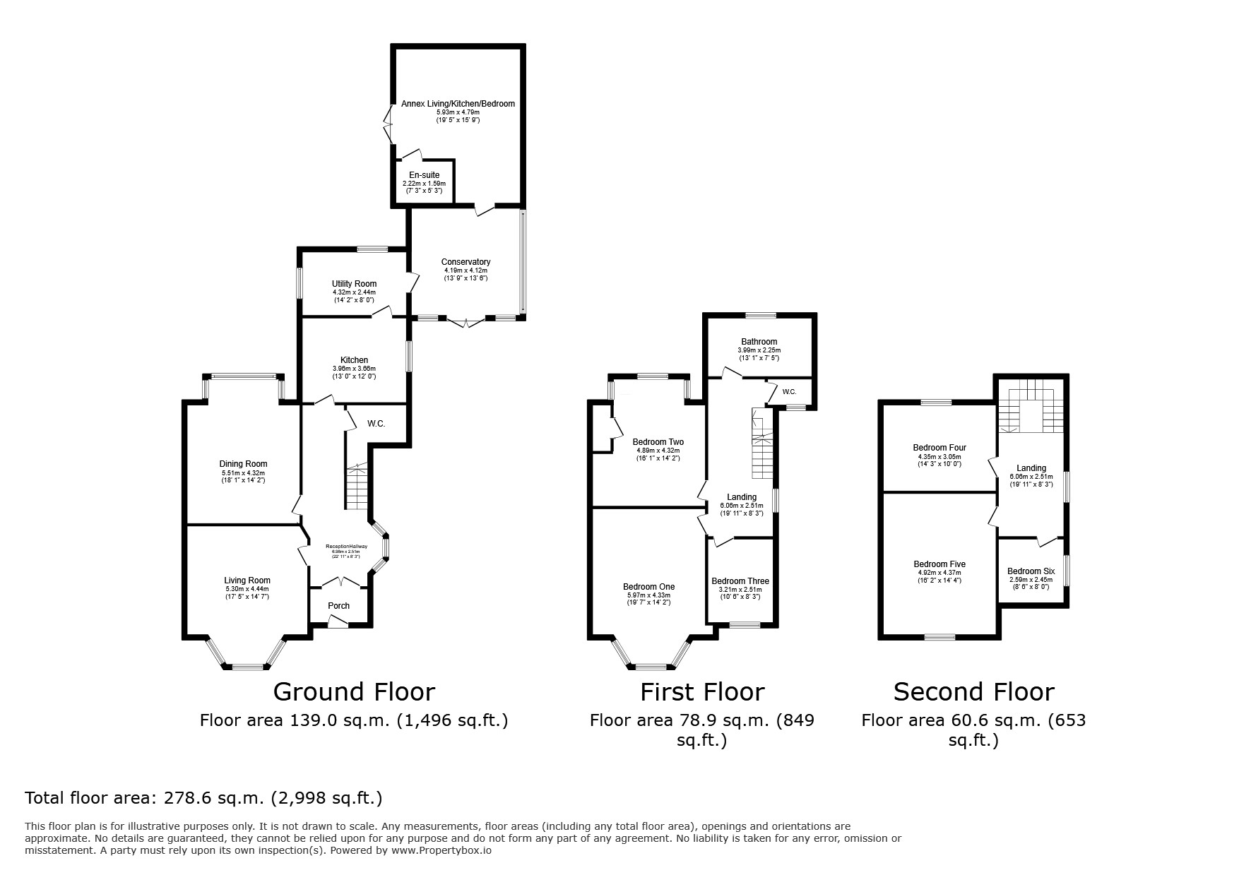 13, Harcourt Road, Llandudno floorplan