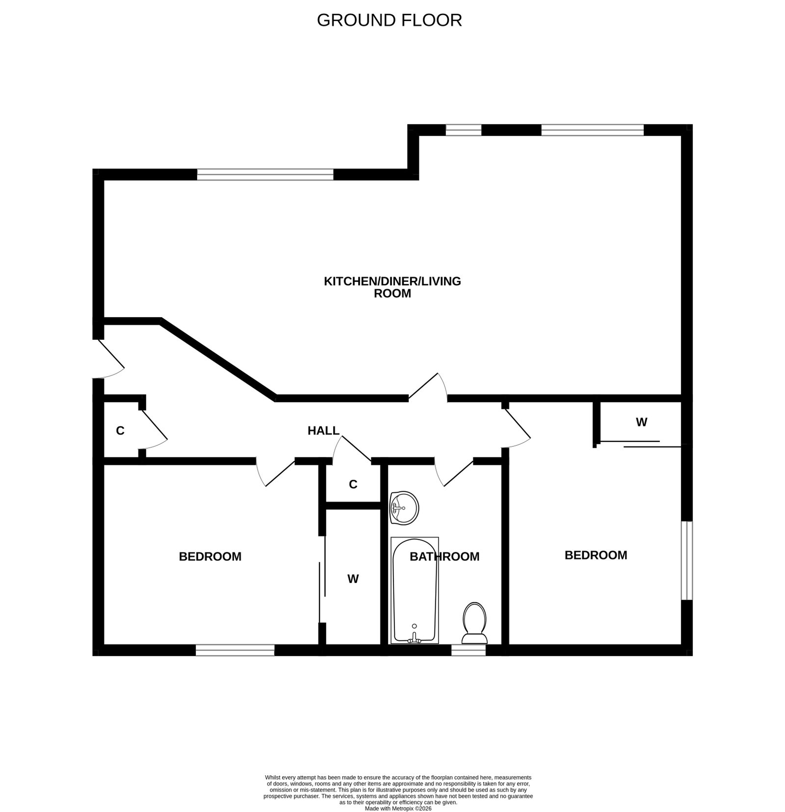 86f, Fairfield Road, Inverness floorplan
