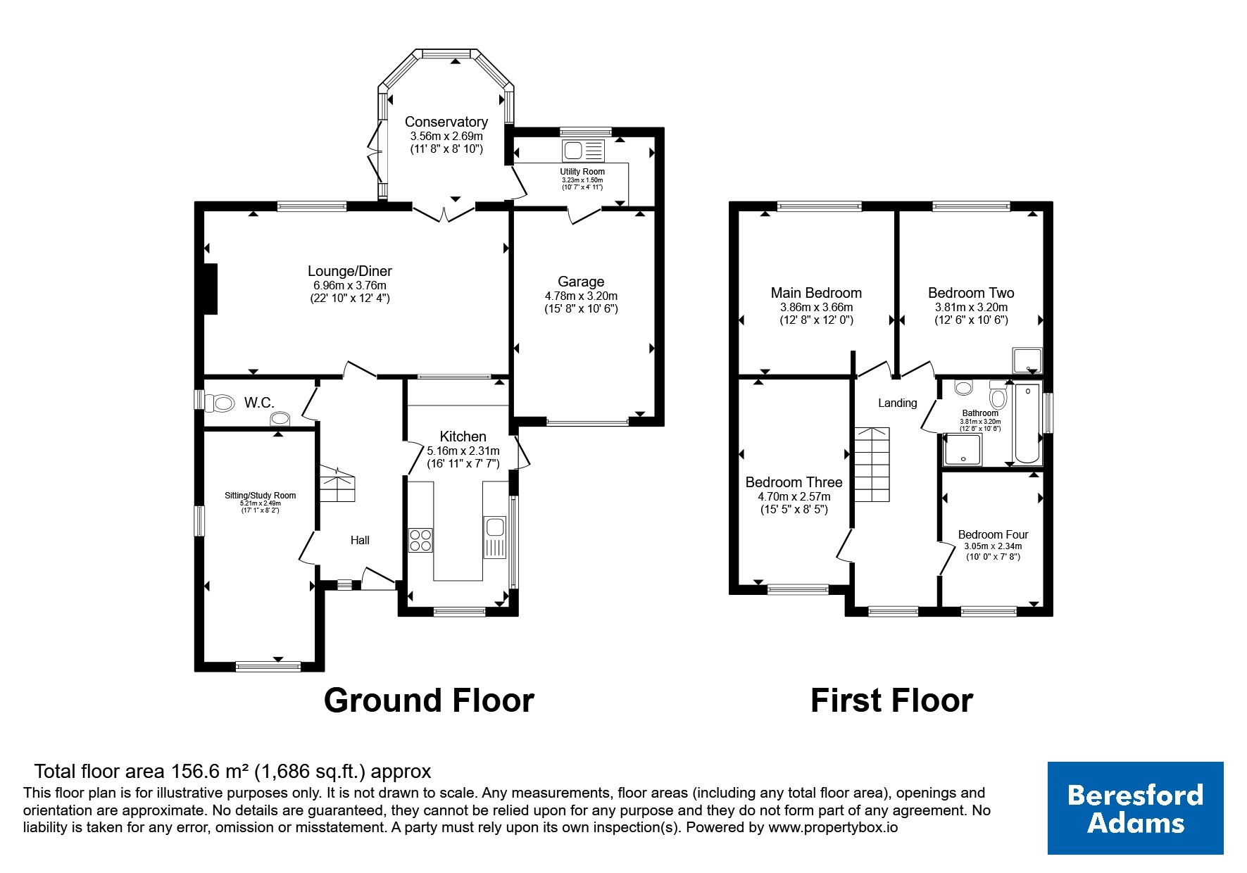 19, Ffordd Triban, Conwy floorplan