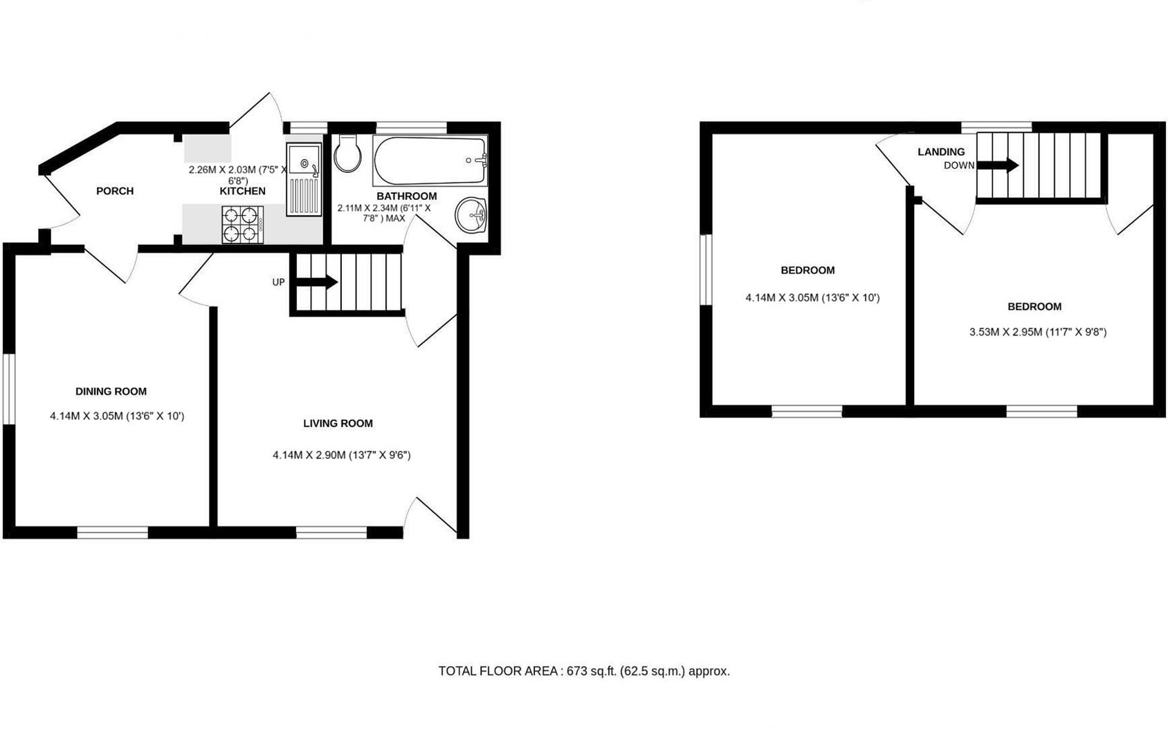 Little House, -, Helston floorplan