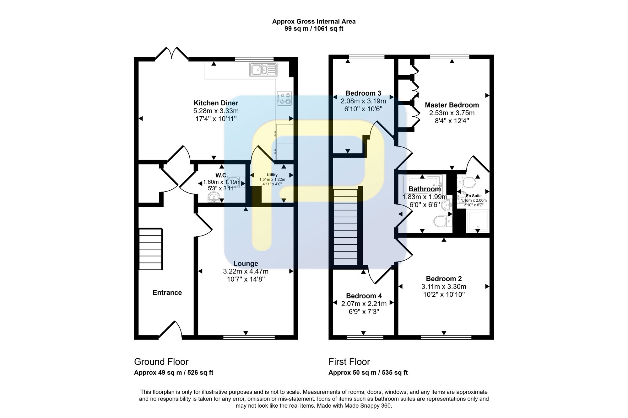 13, Mercers Way, Alnwick floorplan