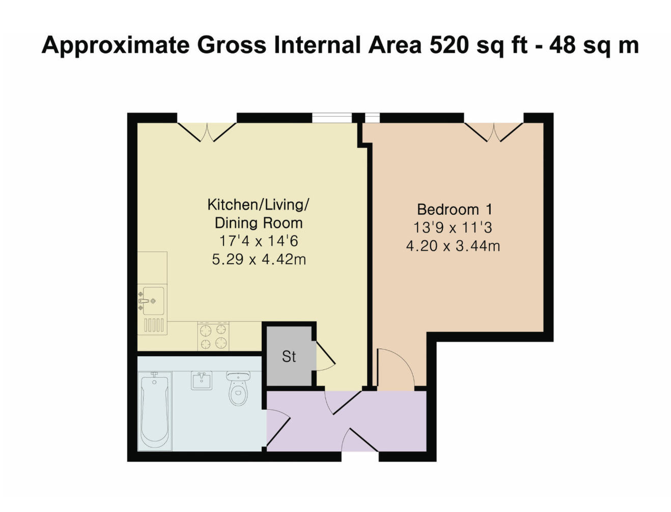 Flat 3, Grosvenor Road, St Albans, AL1 3UE, St Albans floorplan