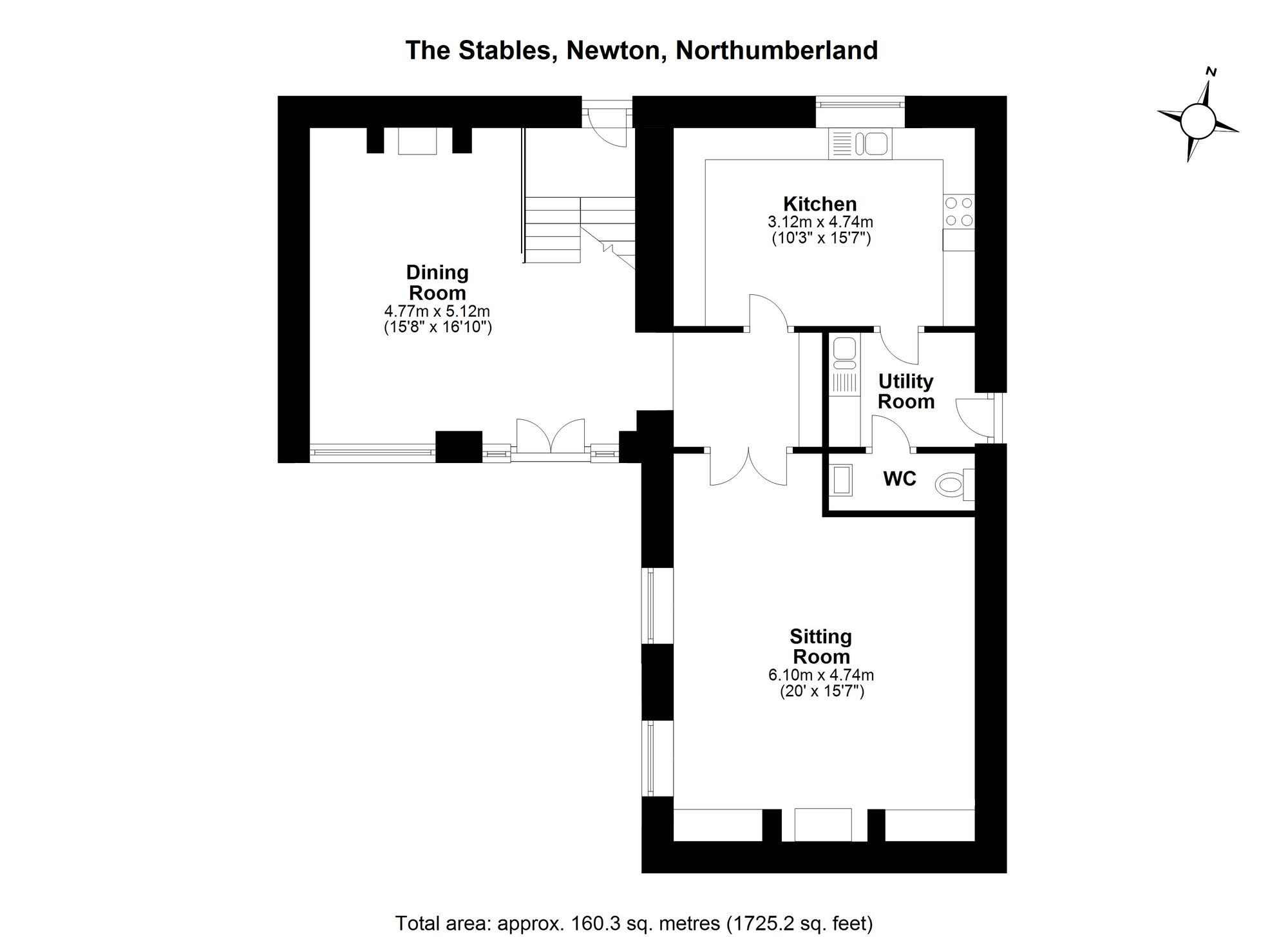 The Stables, Stocksfield floorplan