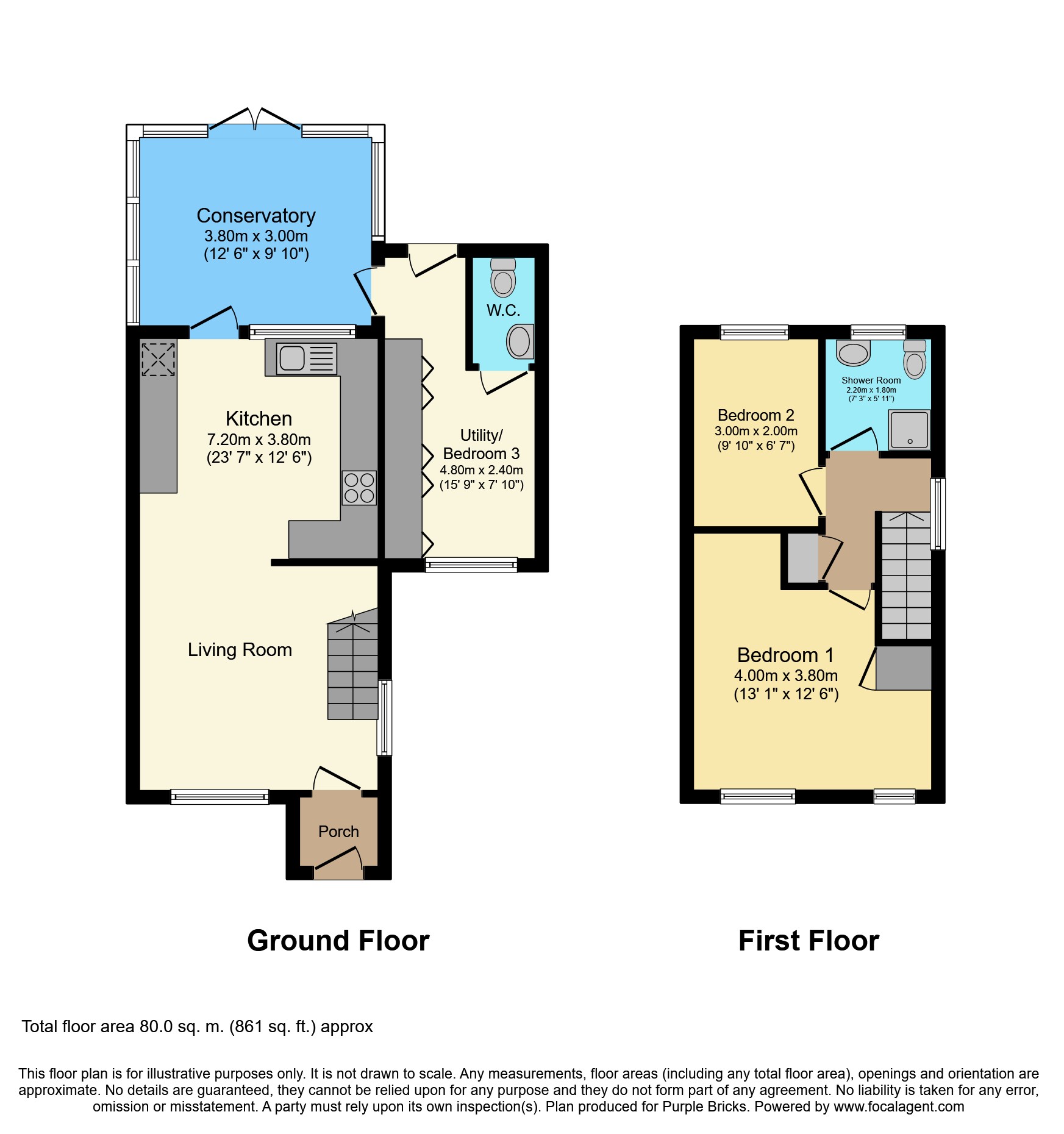 2 Bedrooms Semi-detached house for sale in Vincenzo Close, Welham Green AL9