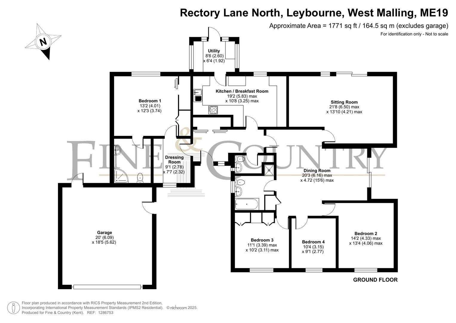 77, Rectory Lane North, West Malling floorplan