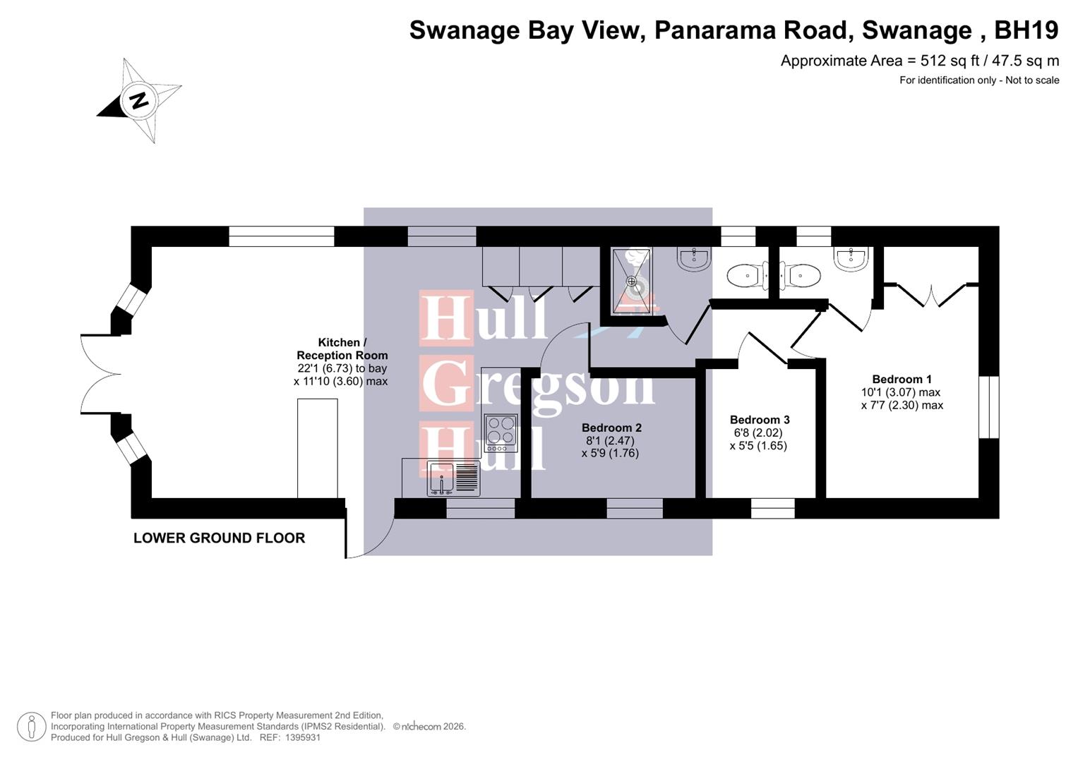 316. Swanage Bay View, Panorama Road, Swanage floorplan
