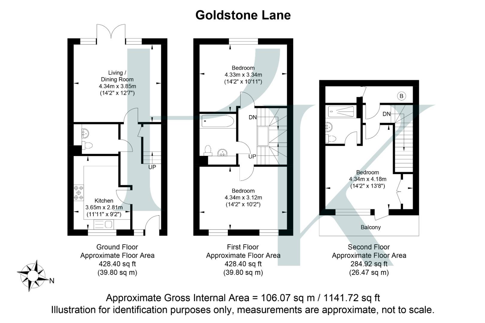 12, Goldstone Lane, Hove floorplan