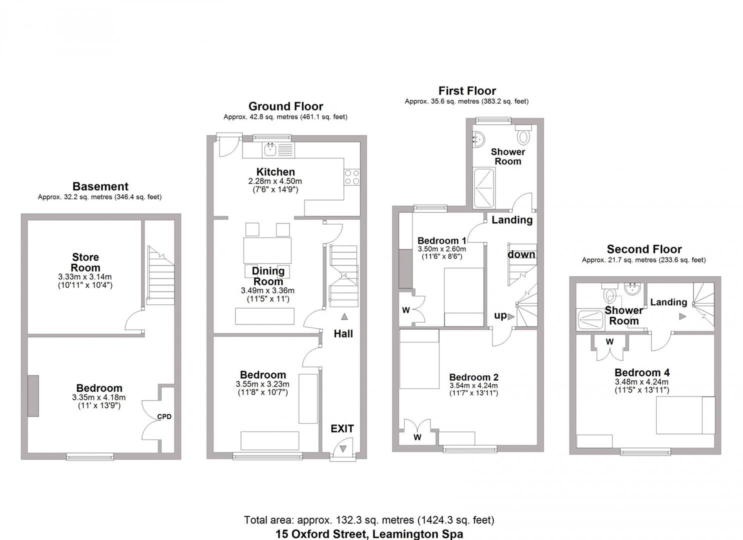 Oxford Street, Leamington Spa floorplan
