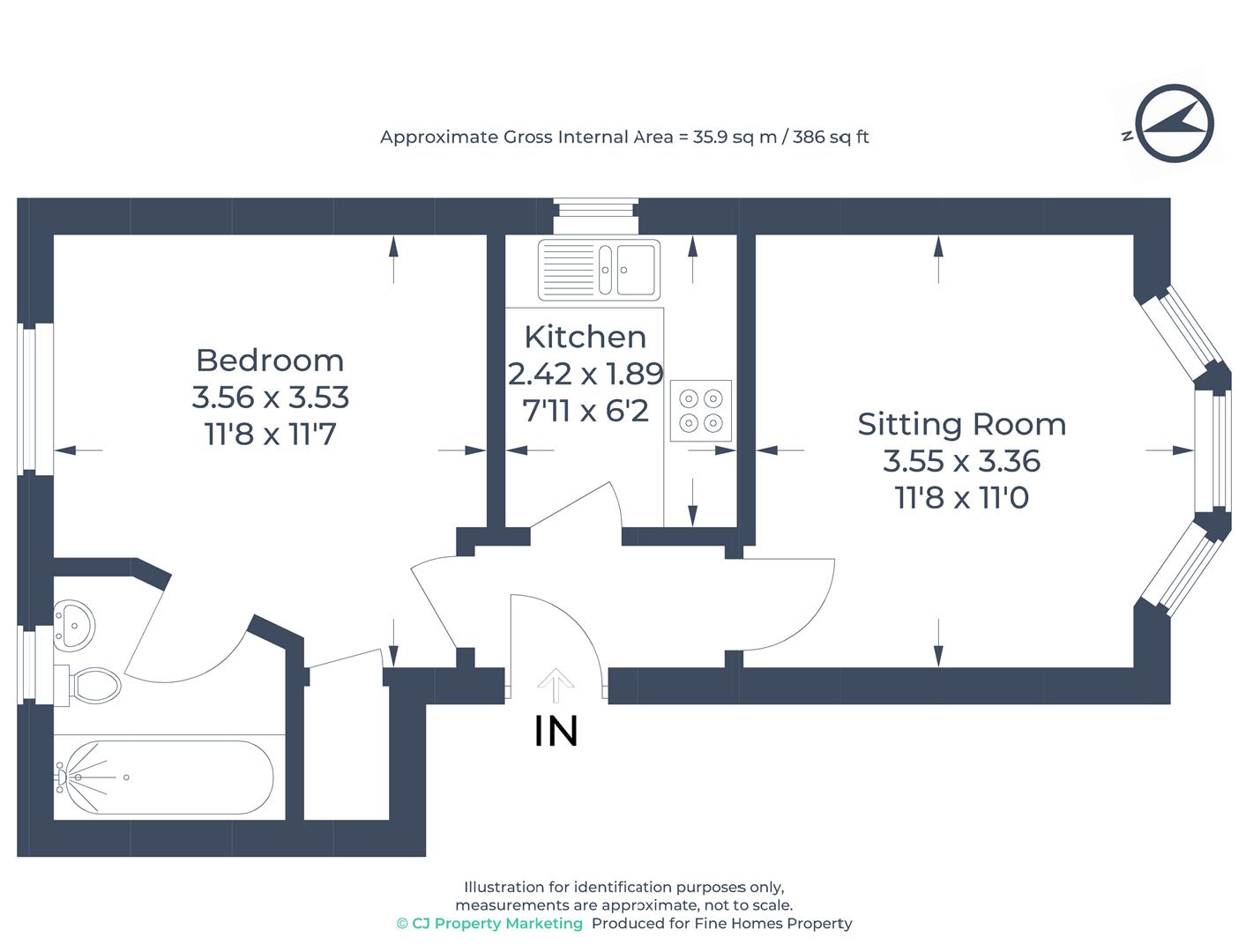 2 James Villa, Gilbert Mews, Leighton Buzzard floorplan