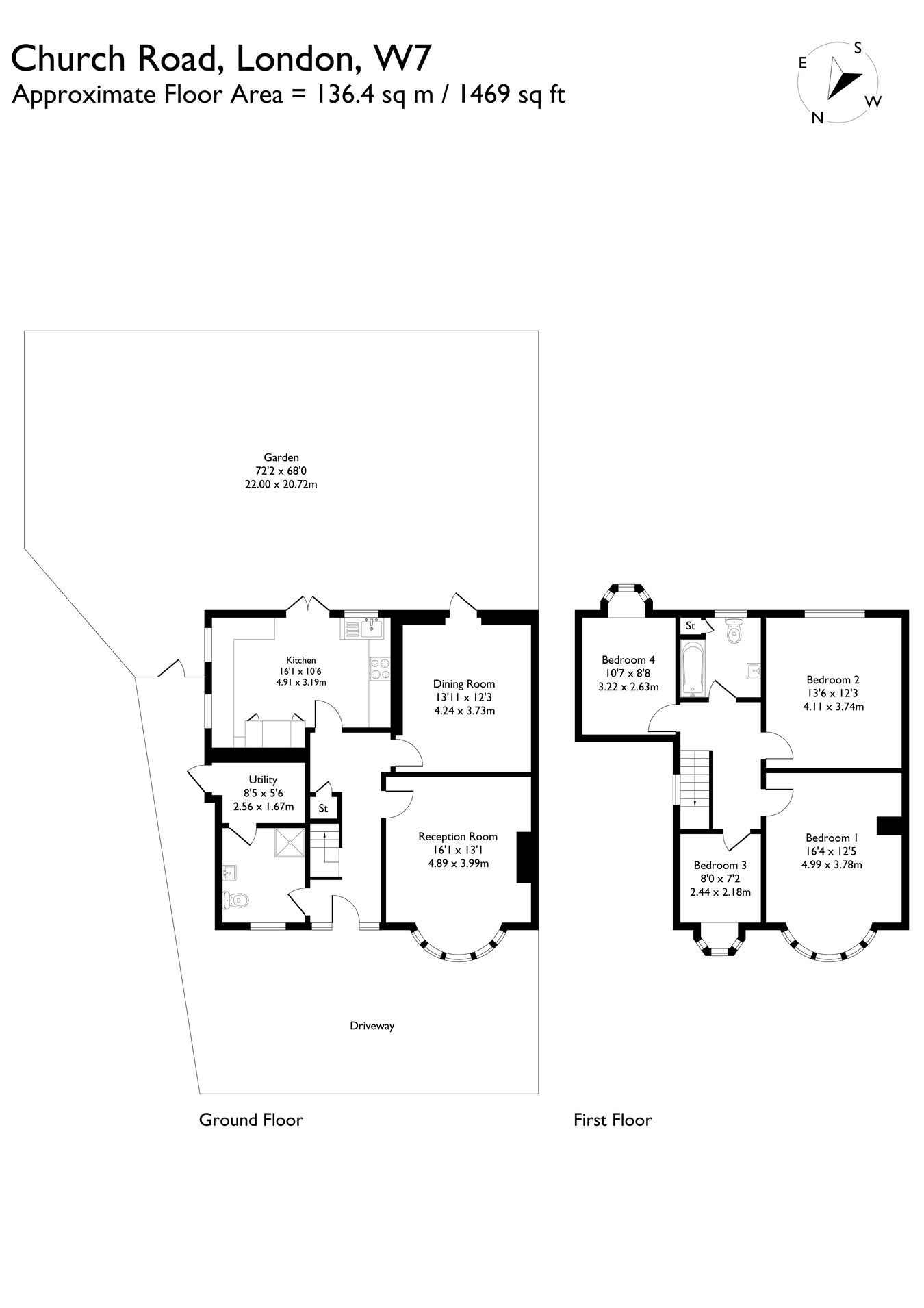 101, Church Road, Hanwell floorplan