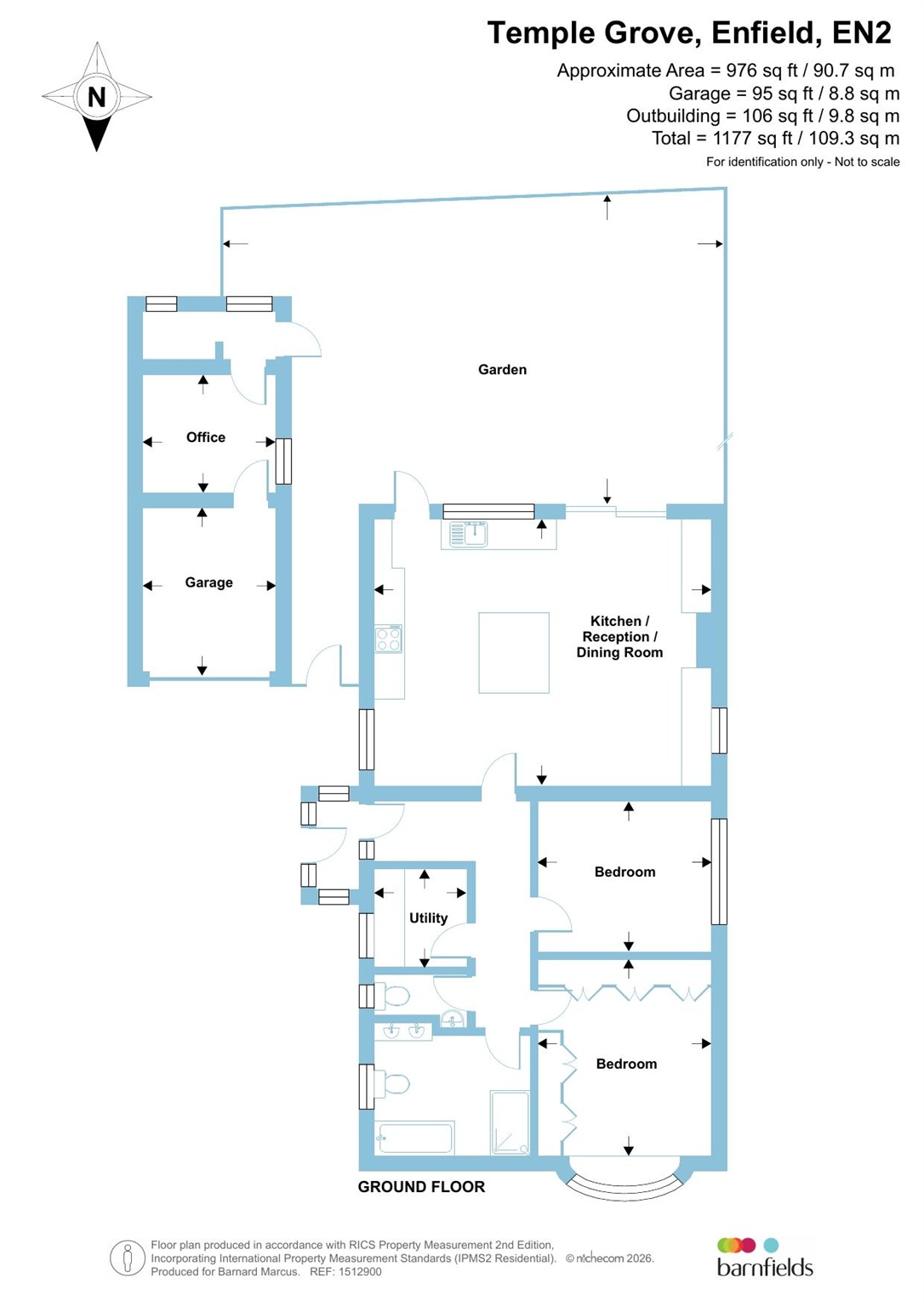 9, Temple Grove, Enfield floorplan
