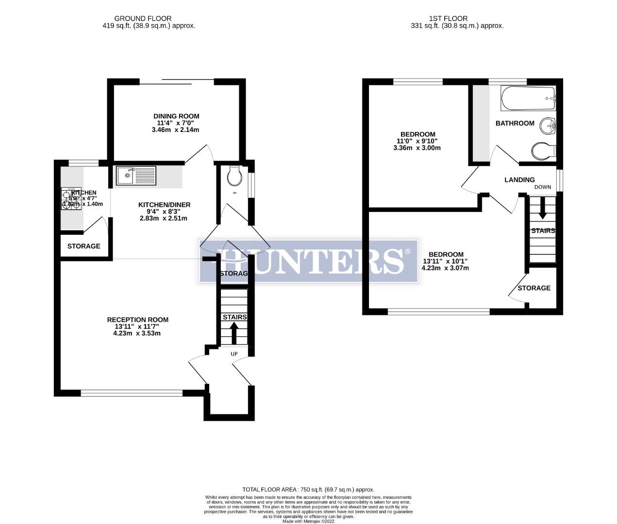 Birchway, Hayes, Middx UB3, 2 bedroom semidetached house for sale
