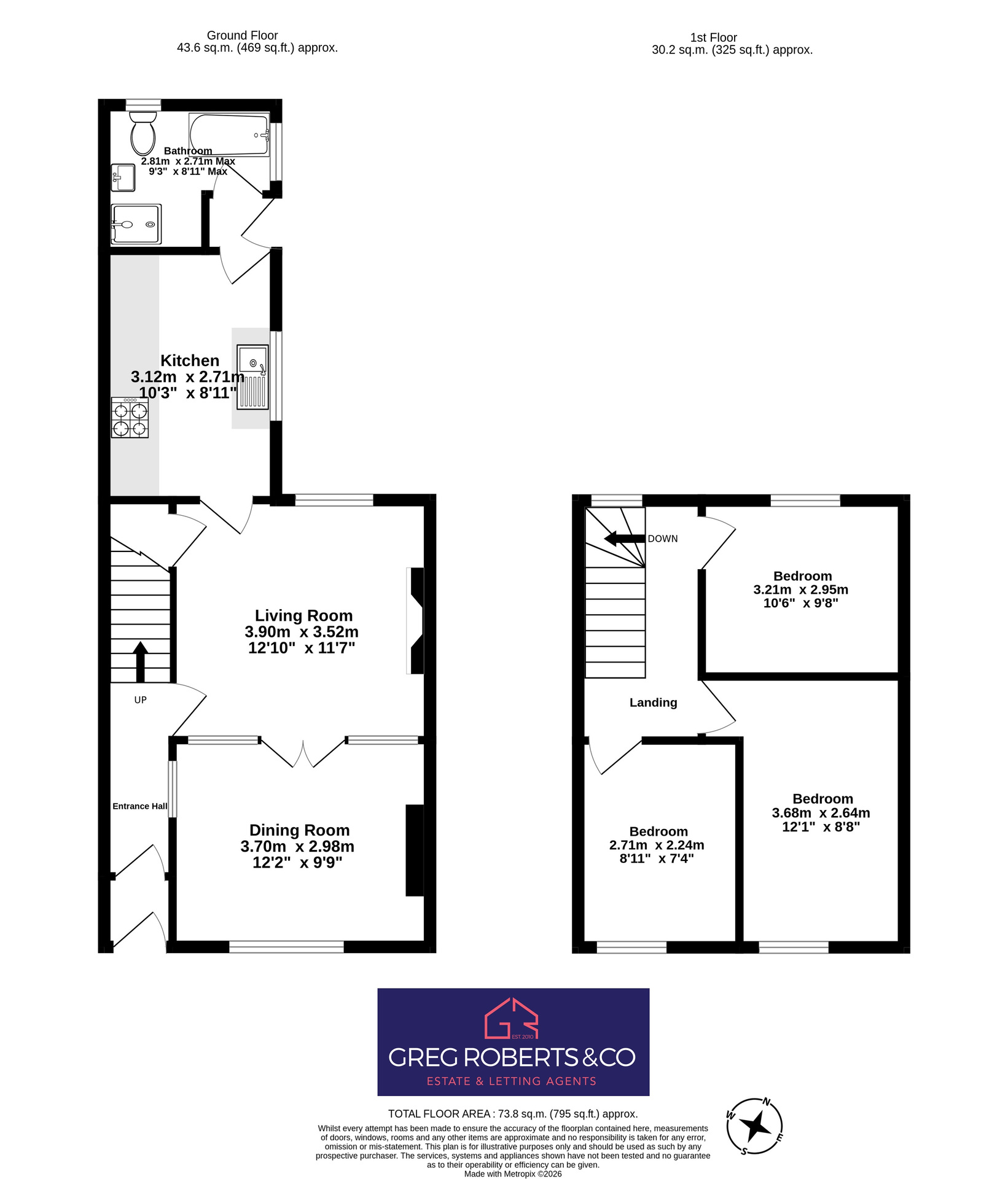 2 Duffryn Street, Pontlottyn floorplan