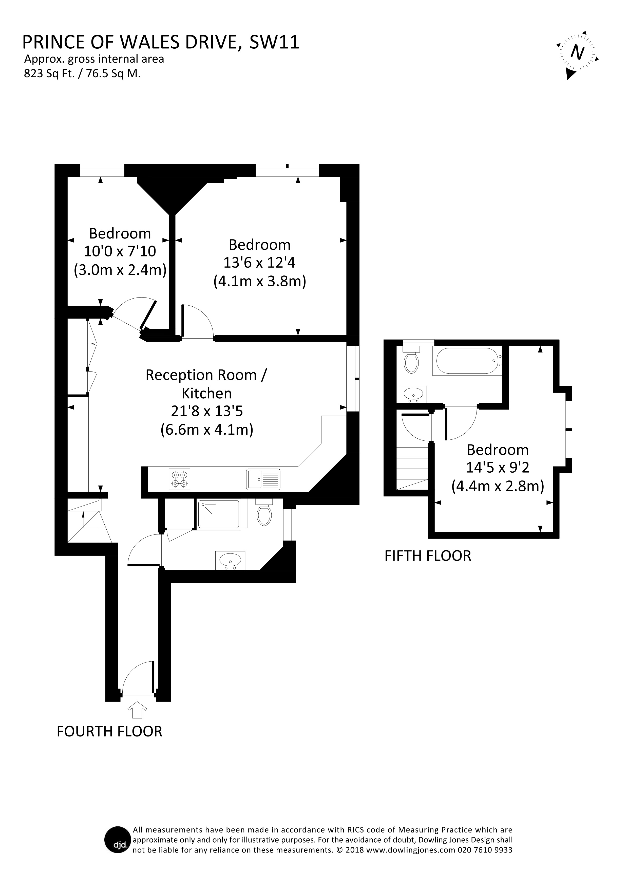 3 Bedrooms Flat to rent in Prince Of Wales Drive, London SW11