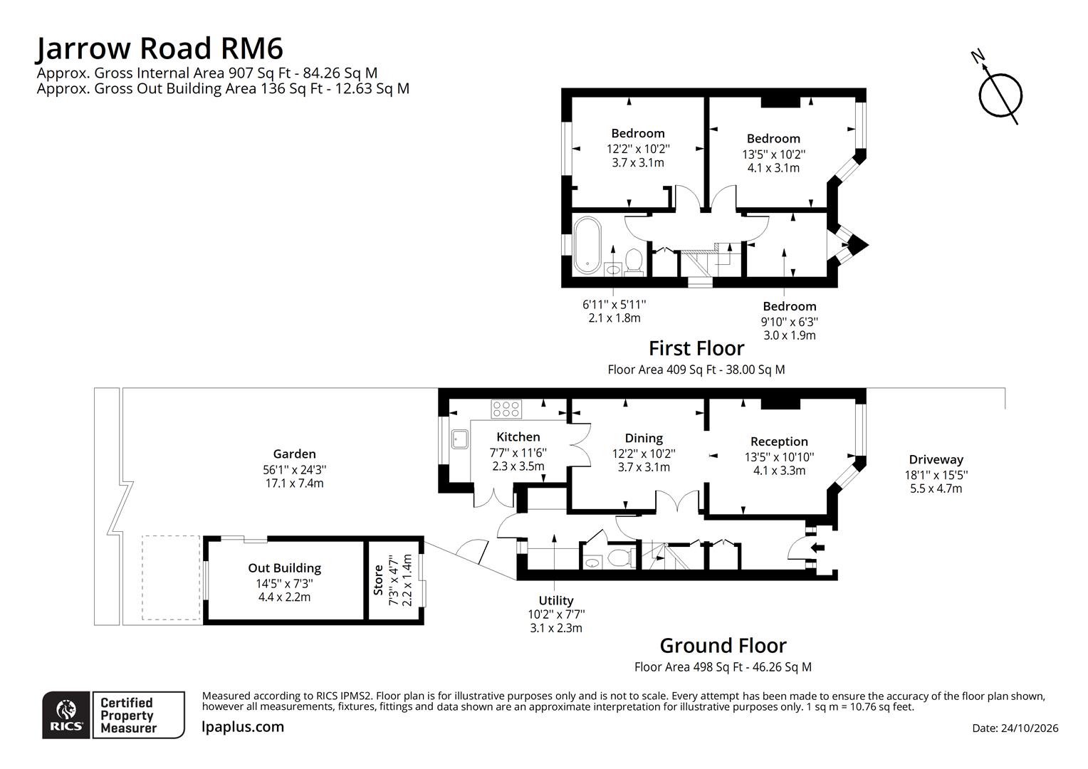 Jarrow Road, Romford floorplan