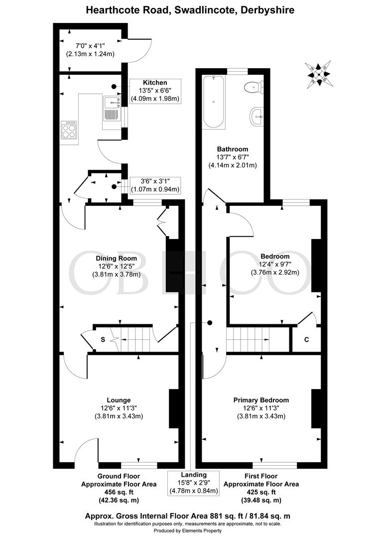 60, Hearthcote Road, Swadlincote floorplan