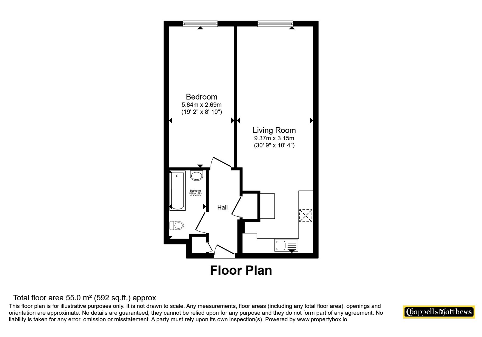 Flat 60, Anchor Point,, Cathedral Walk, Bristol floorplan