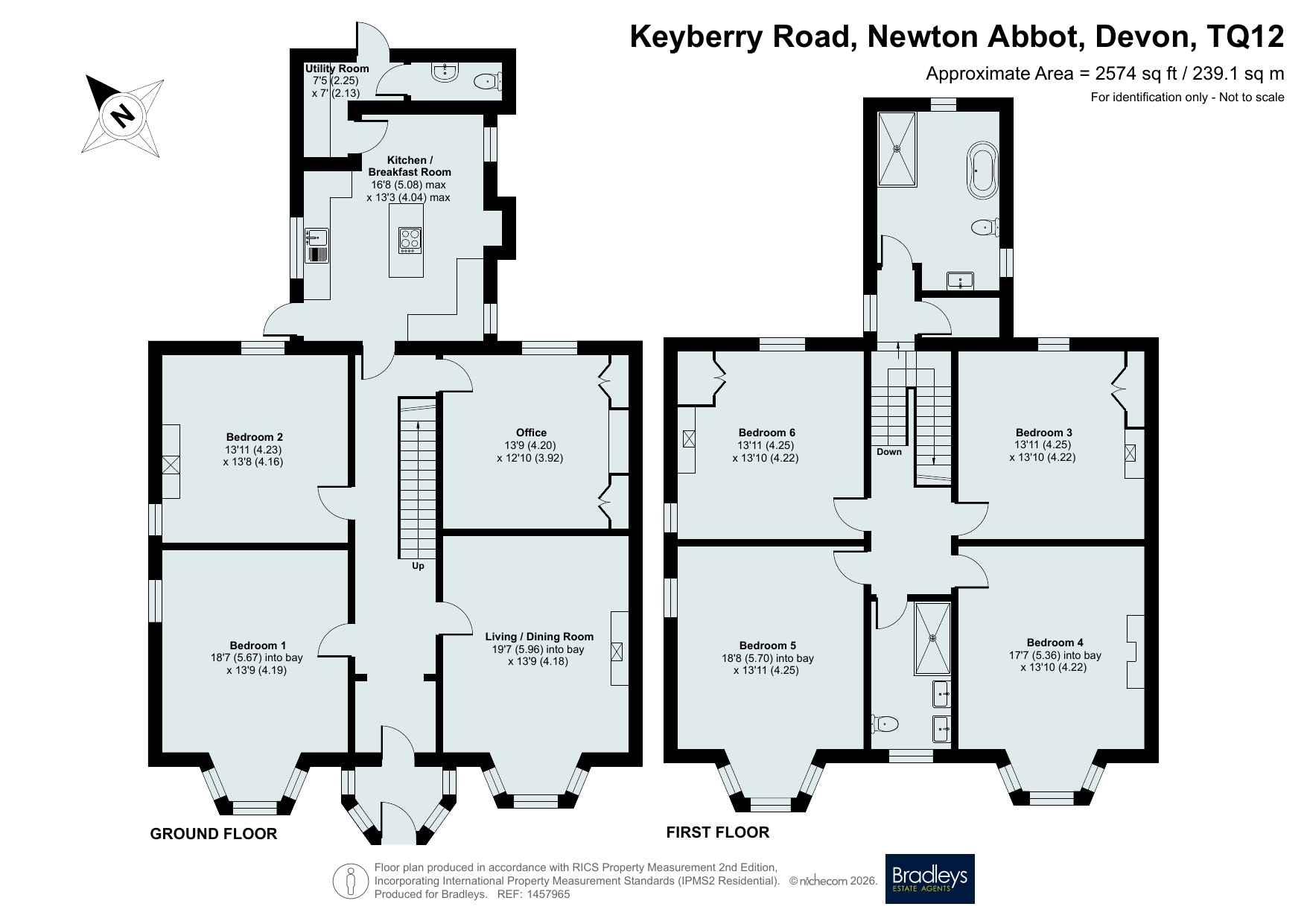 2 Keyberry Road, Newton Abbot Devon, Devon floorplan