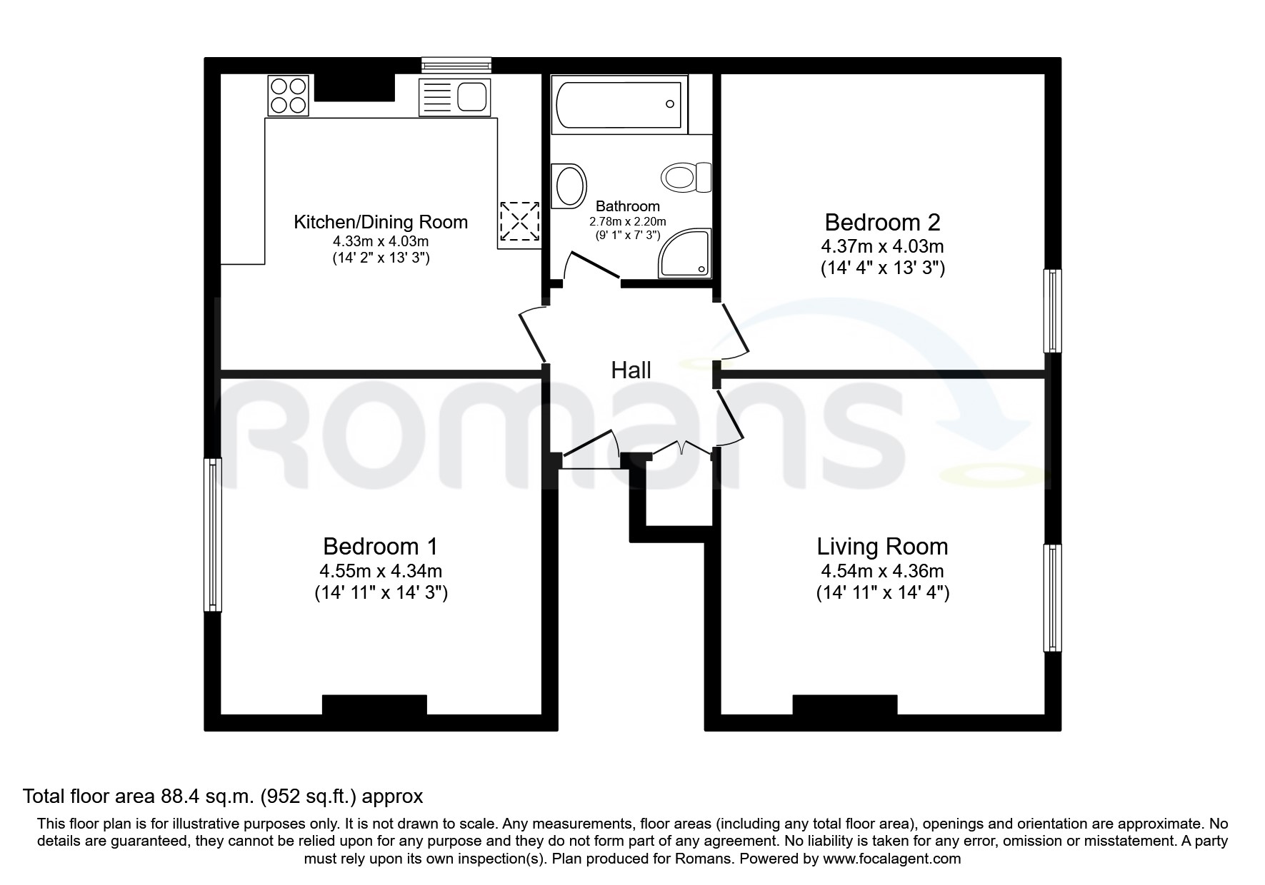 Fernbank Road, Redland, Bristol BS6, 2 bedroom flat to rent 64106264