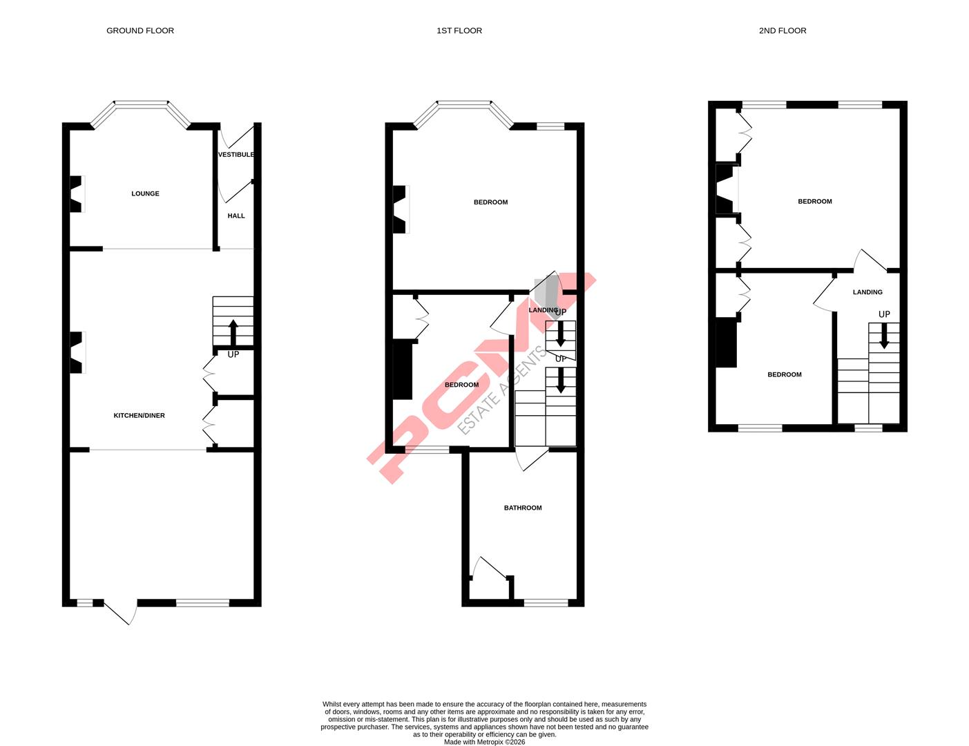 43, Priory Road, Hastings floorplan