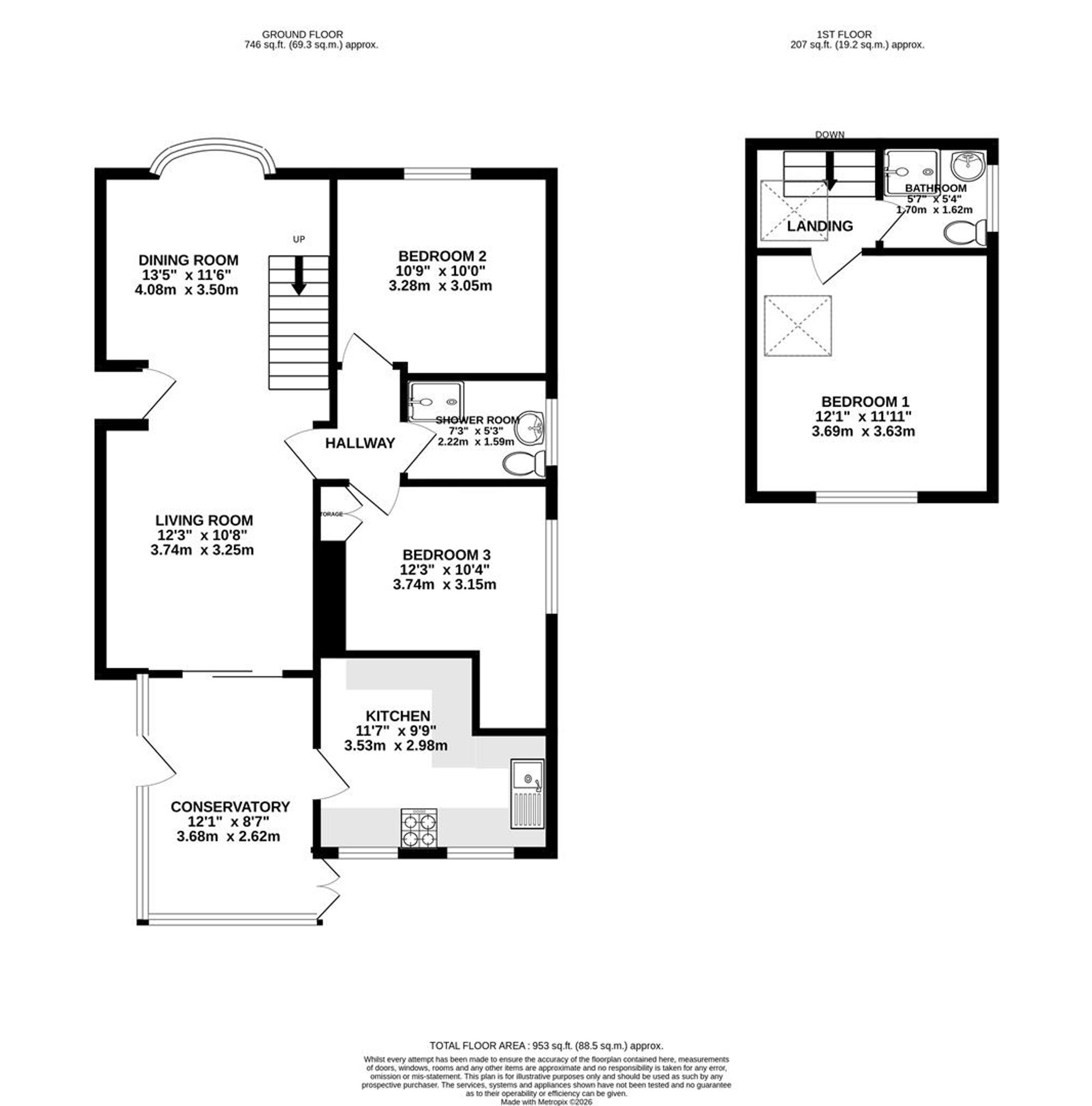 22 Smithfield Avenue, Chesterfield floorplan