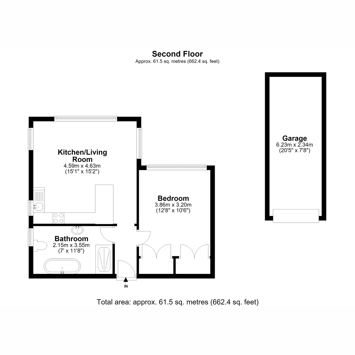 Flat Flat 8, 15, Ley Hey Road, Stockport floorplan