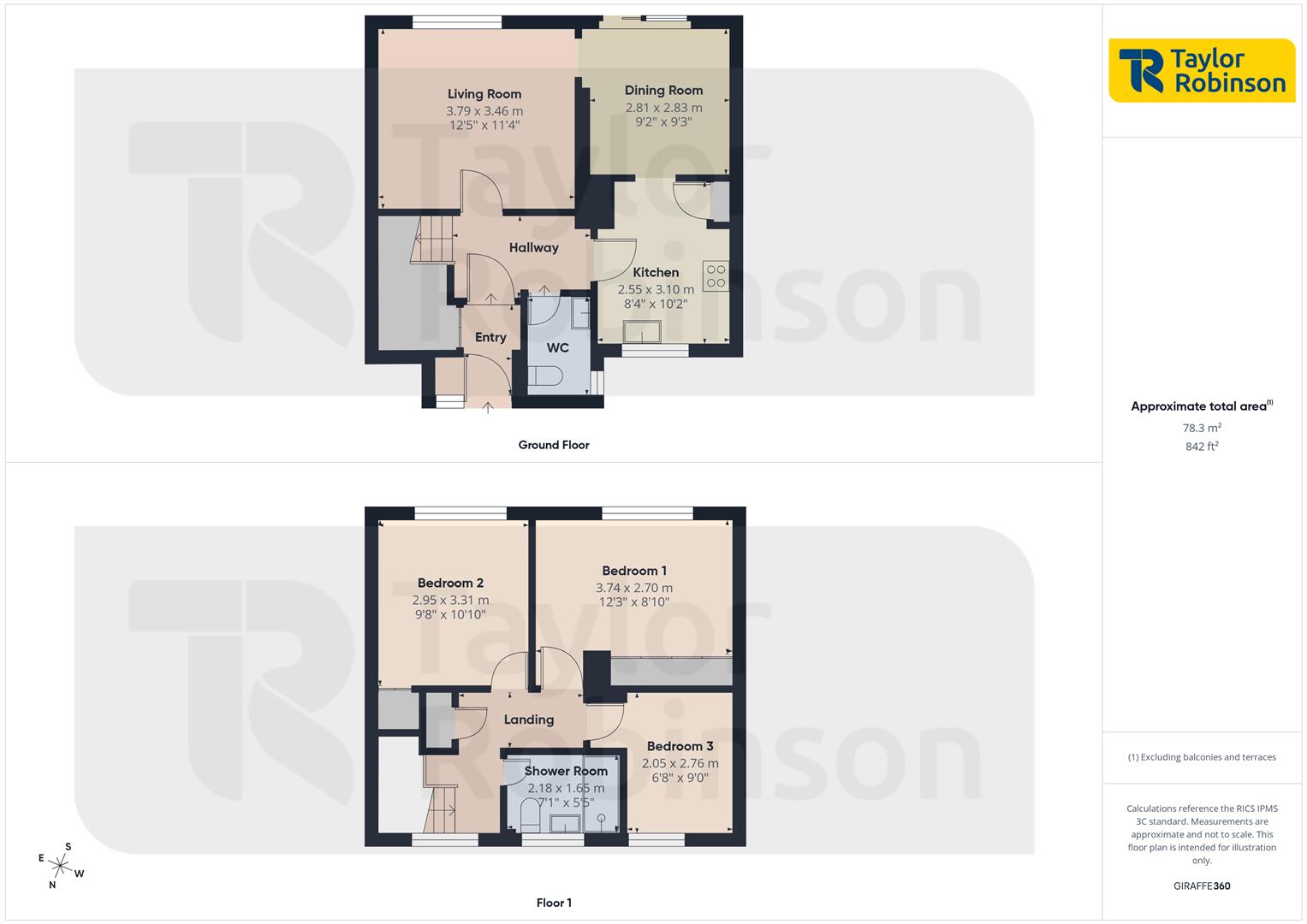 13, Bodiam Close, Crawley floorplan