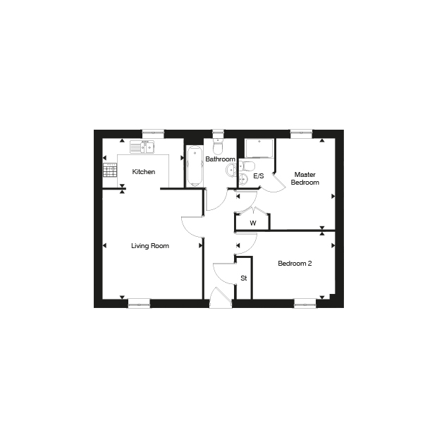 103, Corby floorplan