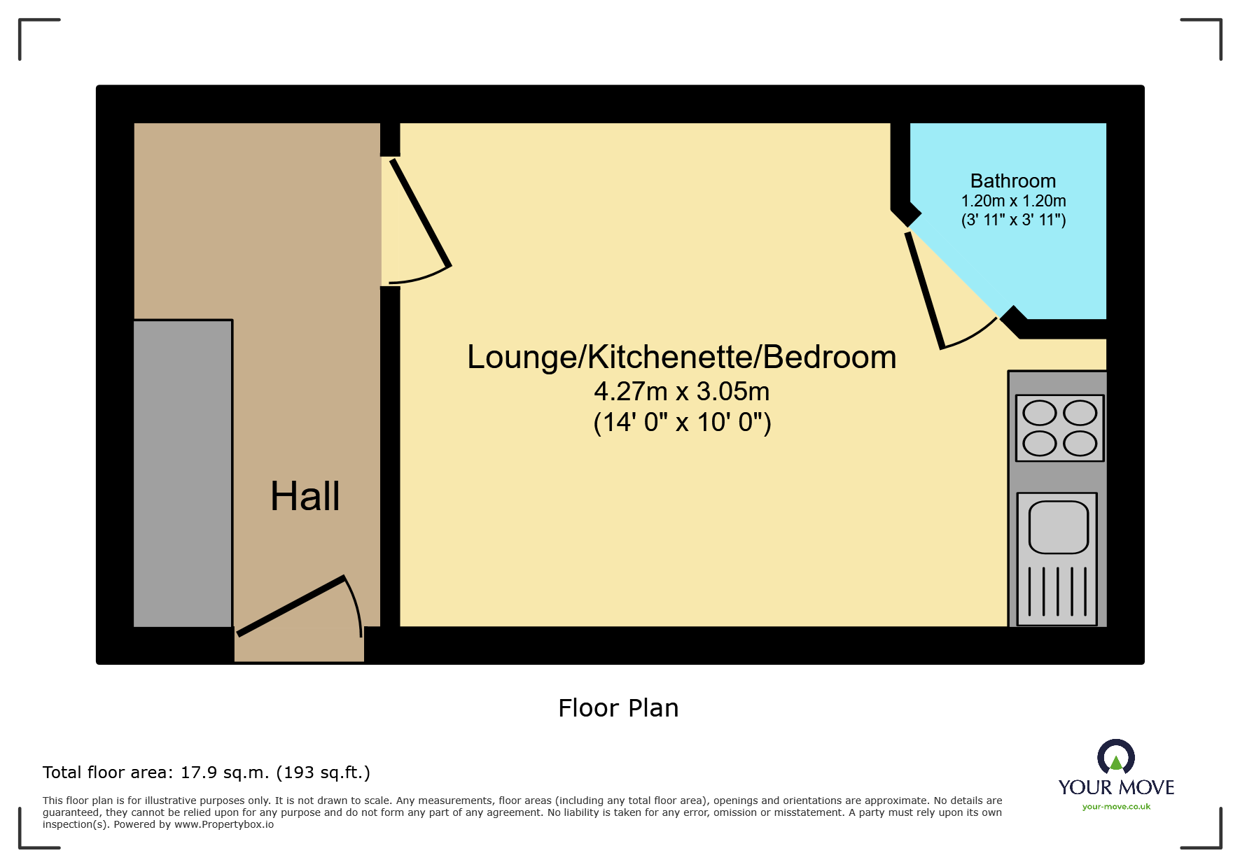 Flat A, 228, Skipton Road, West Yorkshire floorplan