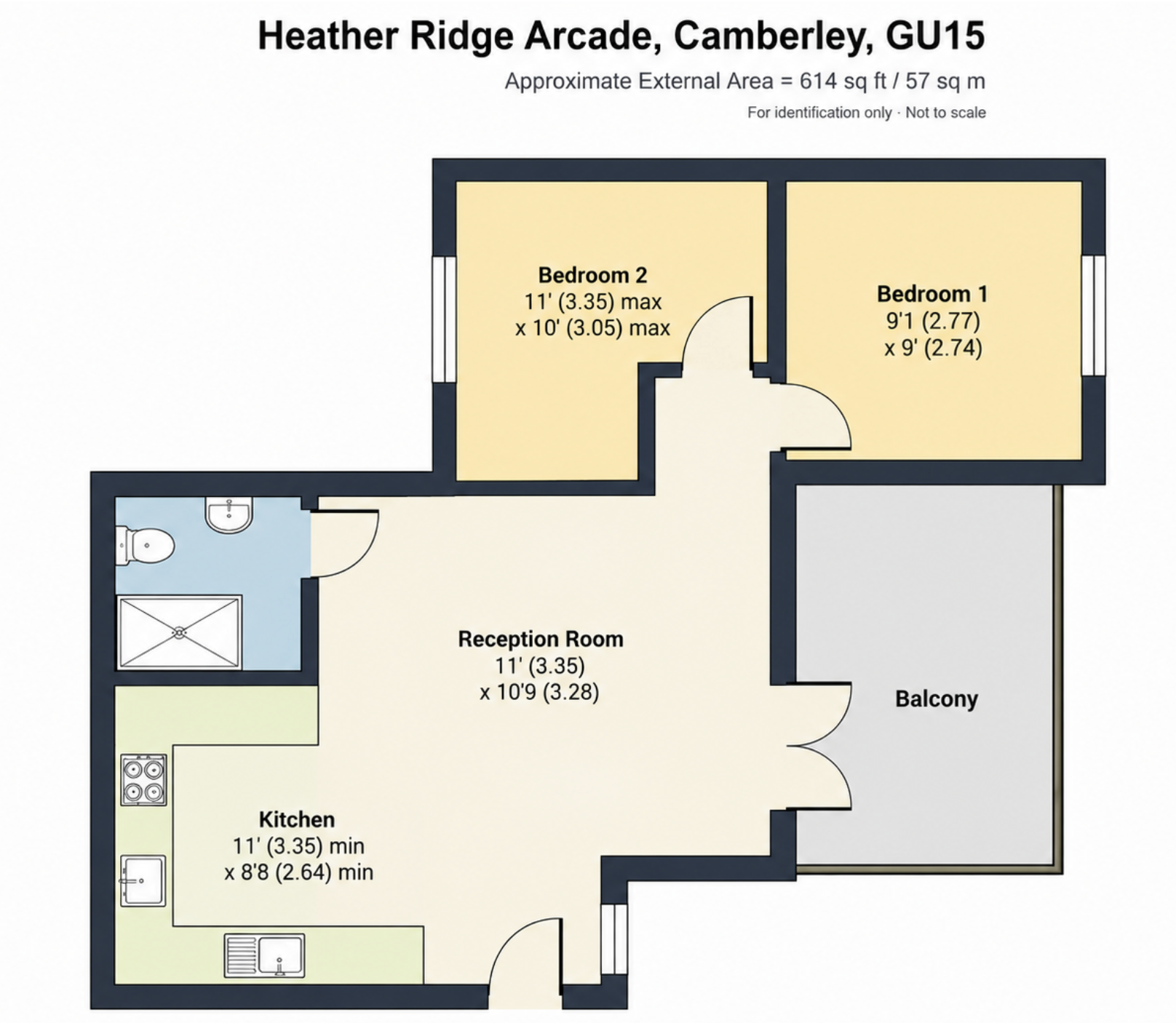 18b, Heather Ridge Arcade, Camberley floorplan