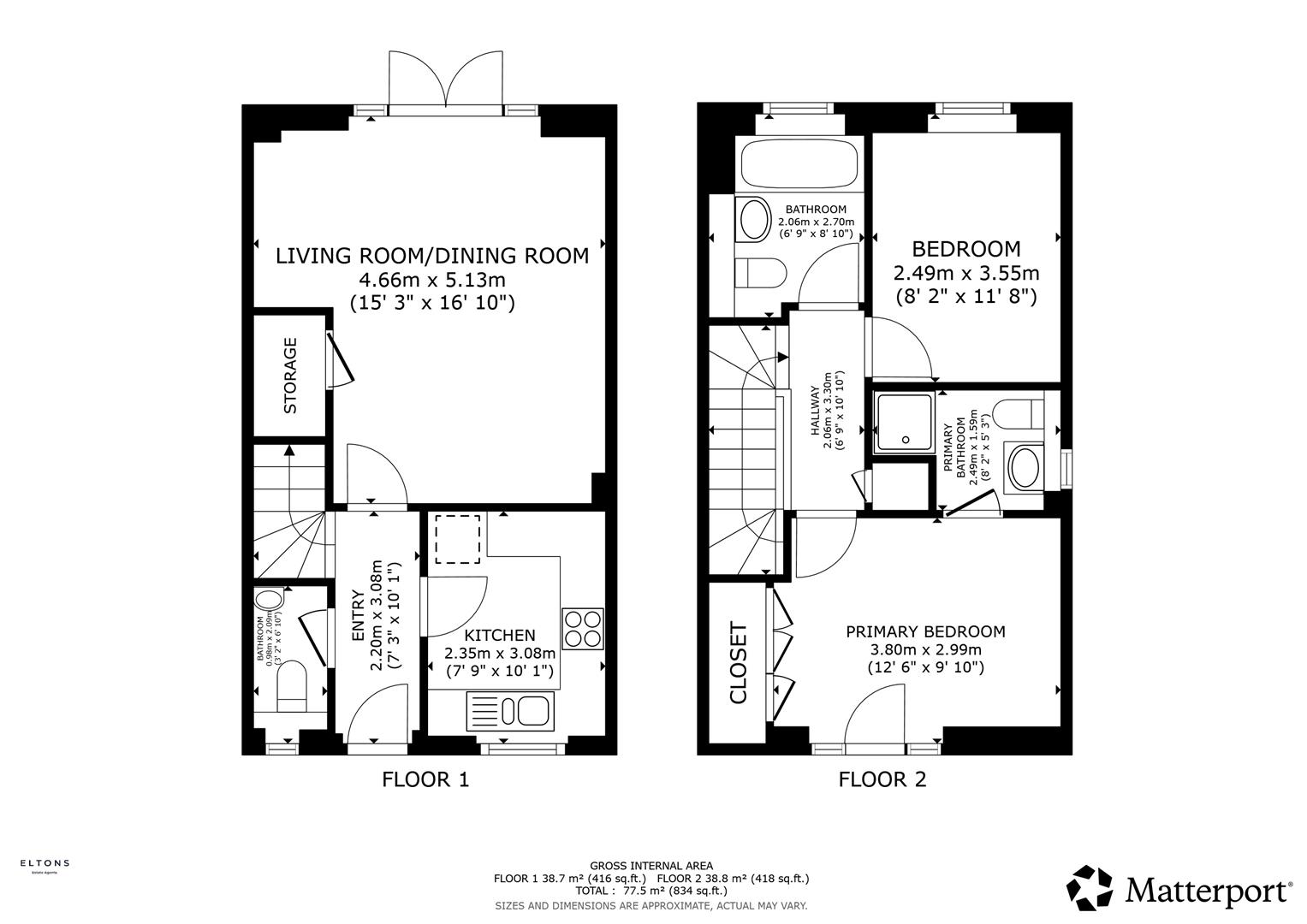 14, Gordons Way, Crawley floorplan