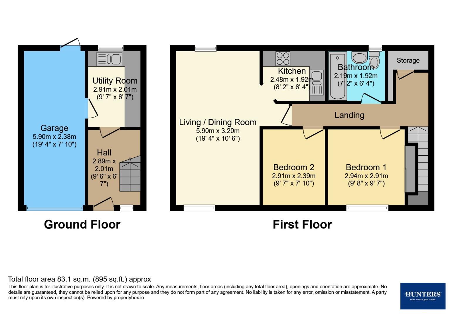 53, Eaton Drive, Rugeley floorplan