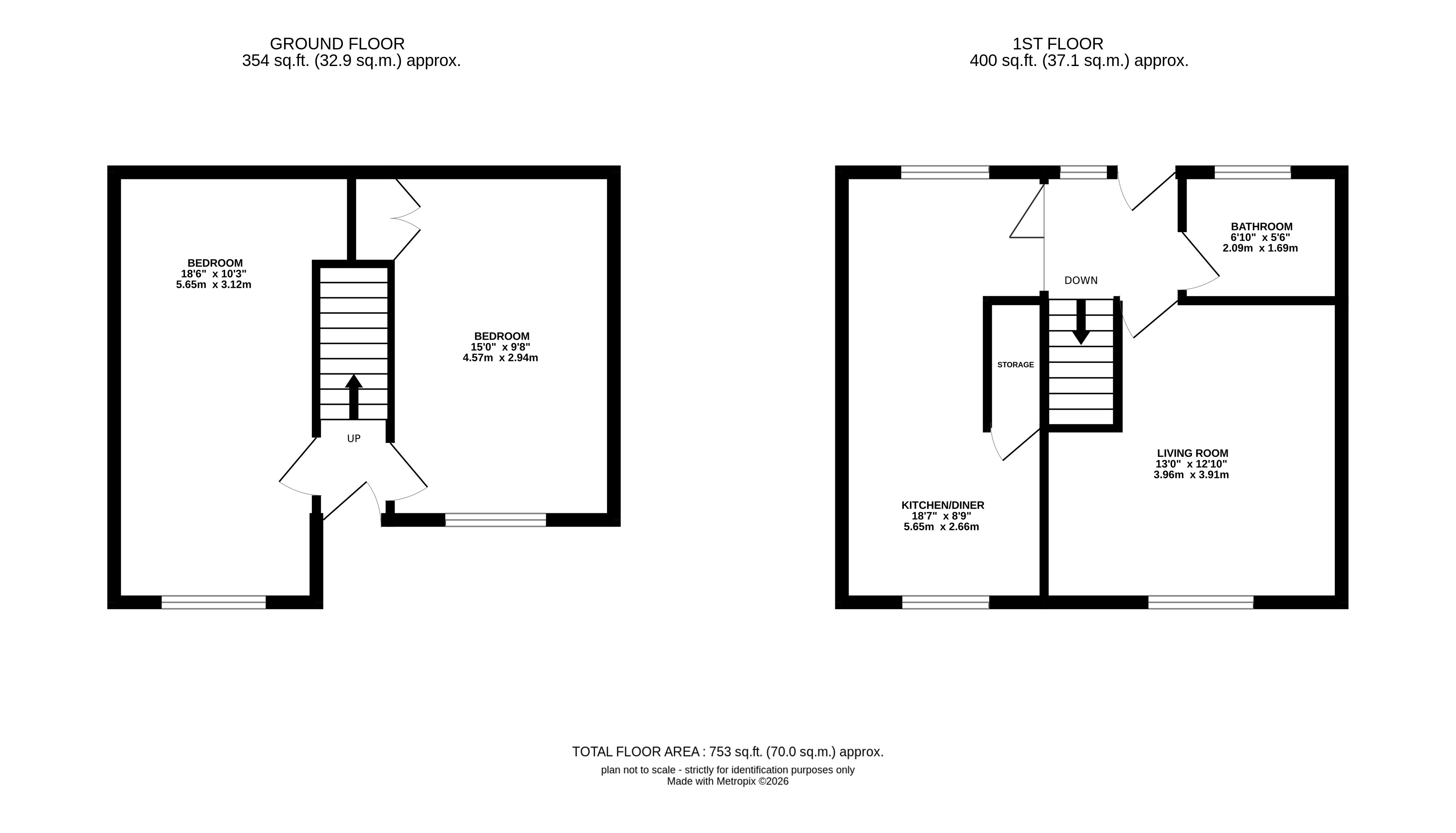 75, School Crescent, West Yorkshire floorplan