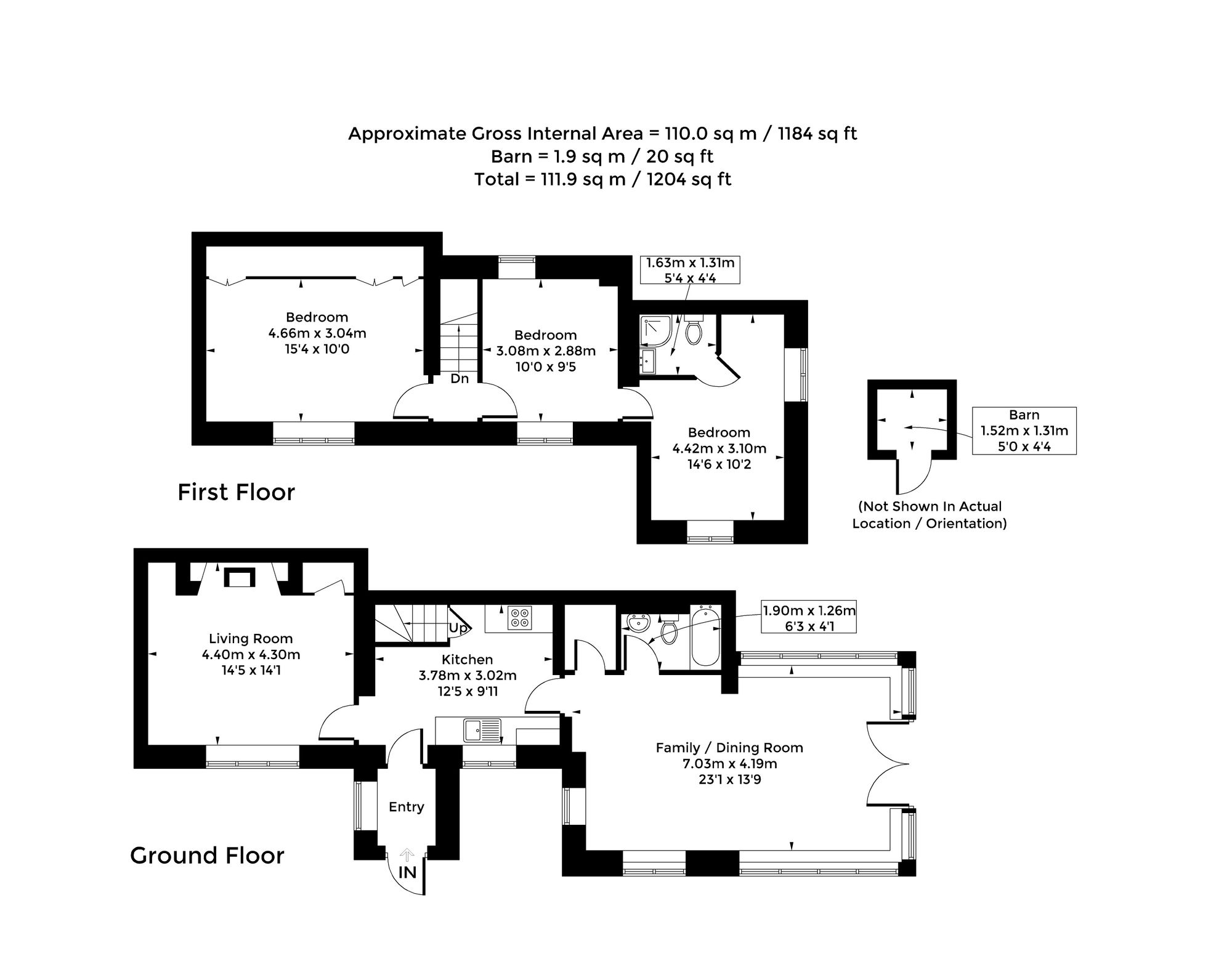 Inglenook Cottage High Street, Kidlington floorplan