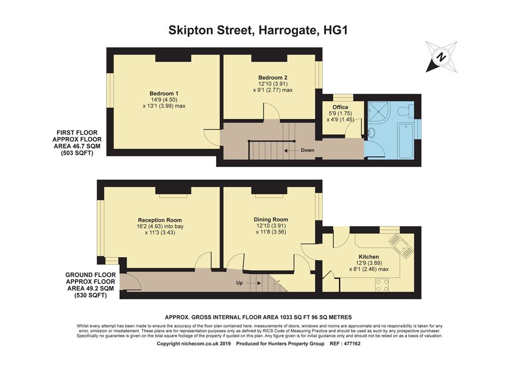 2 Bedrooms Terraced house for sale in Skipton Street, Harrogate HG1