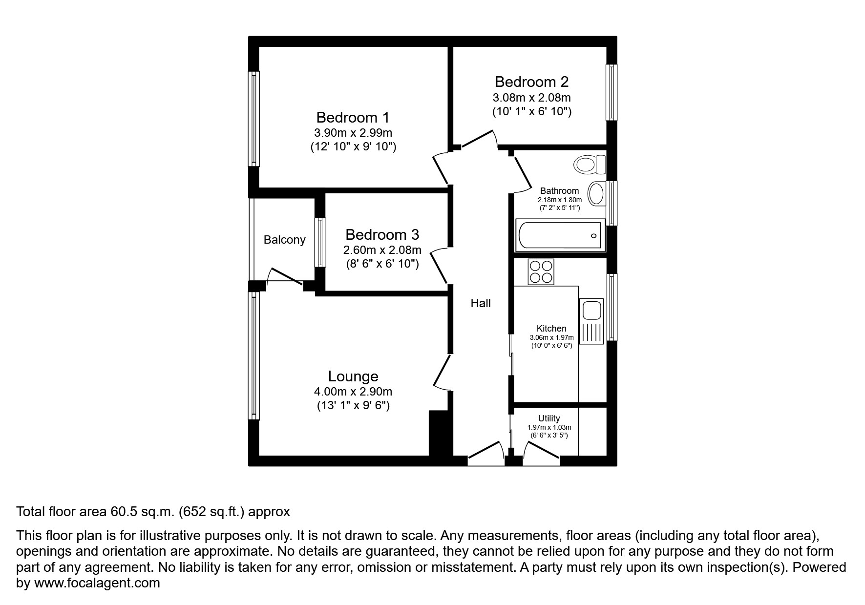 Flat 2, 4 Palmers Grove, Birmingham floorplan