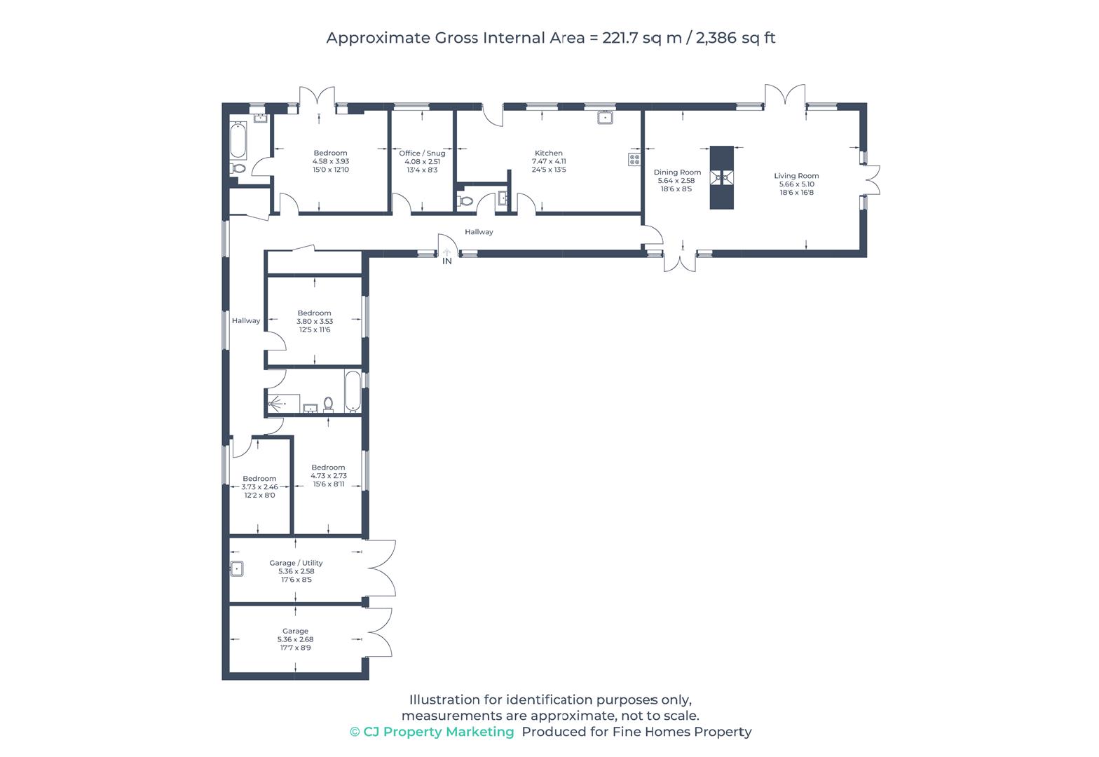 5 Chase Farm Barns, Whaddon Road, Milton Keynes floorplan