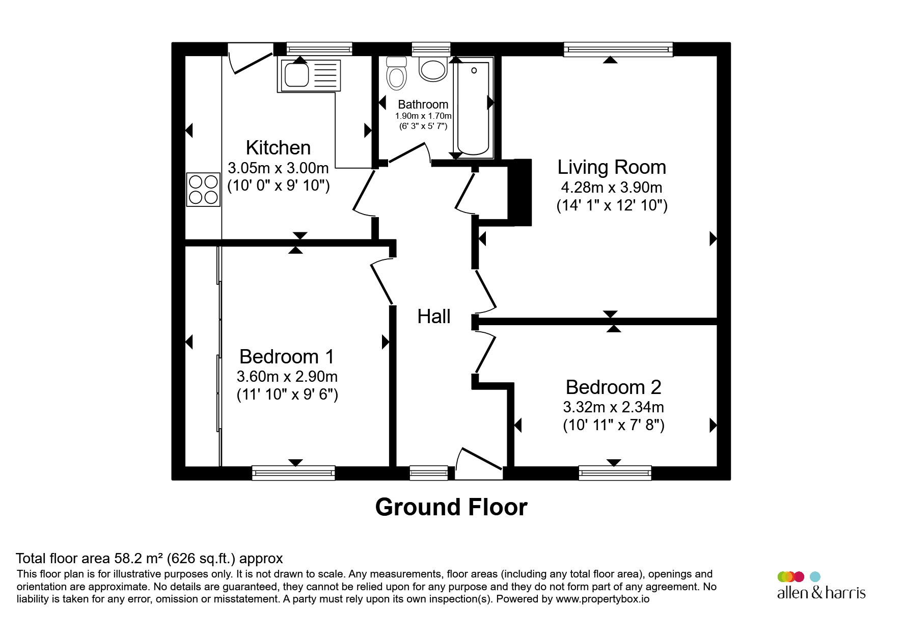 17, Hillcrest, Bath floorplan