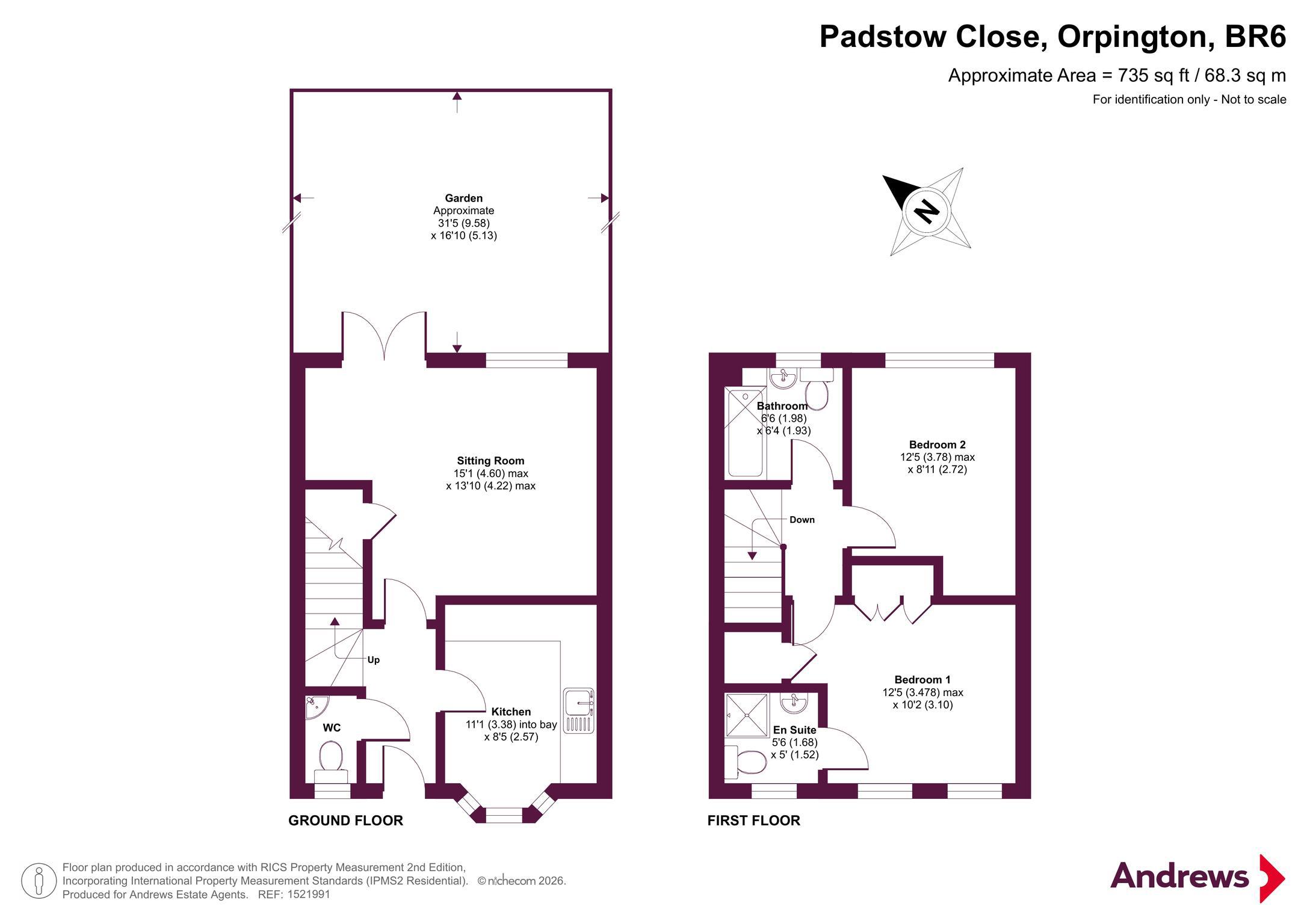 16, Padstow Close, Orpington floorplan